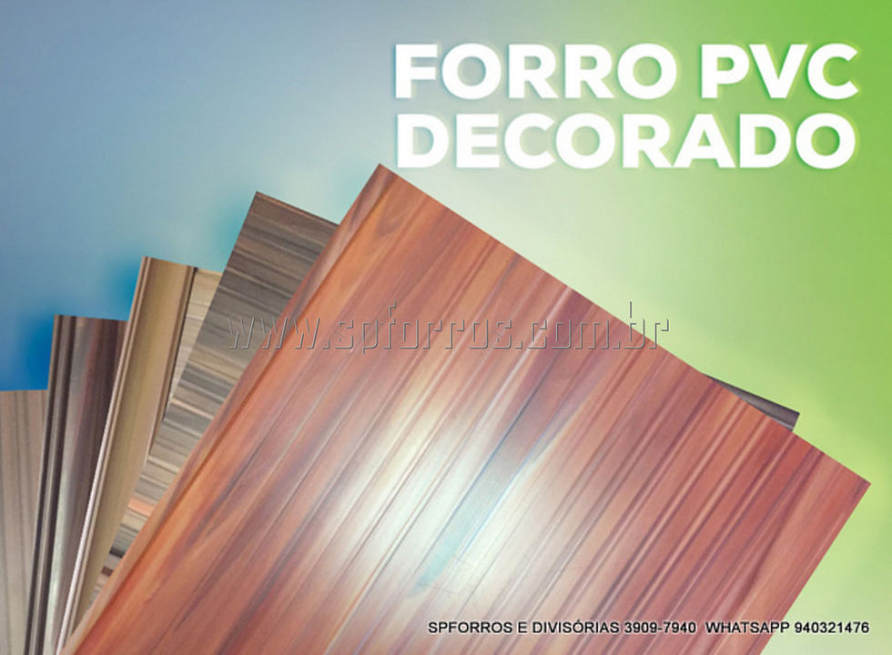 Miniatura: Forro de PVC Frisado cor Cerejeira 6,00