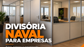Divisória naval para empresas, salas, setores e escritórios.