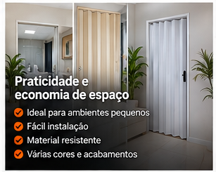 Porta sanfonada sob medida para vãos fora do padrão | imagem 3