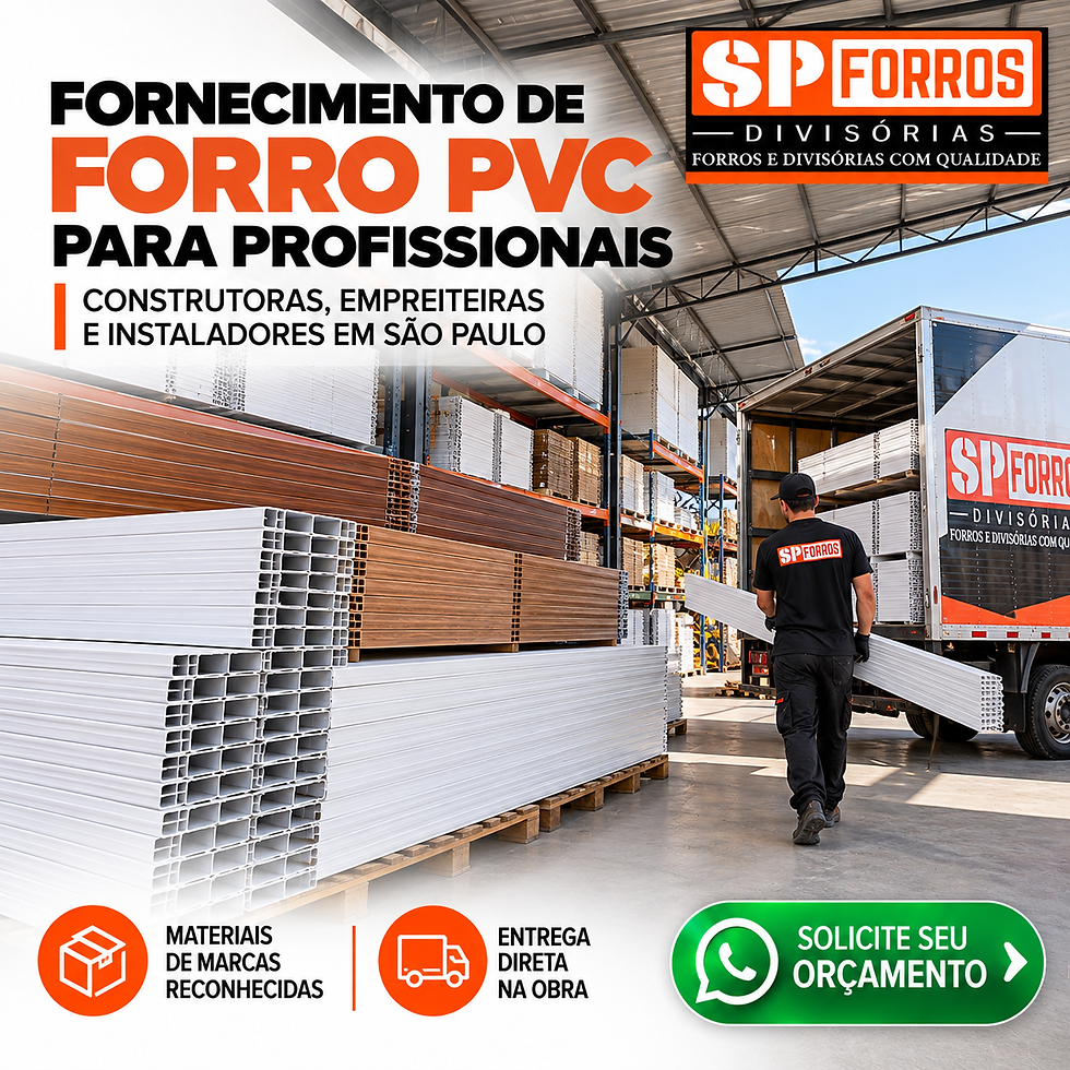 Fornecimento de forro PVC branco e amadeirado para instaladores e profissionais da construção em São Paulo