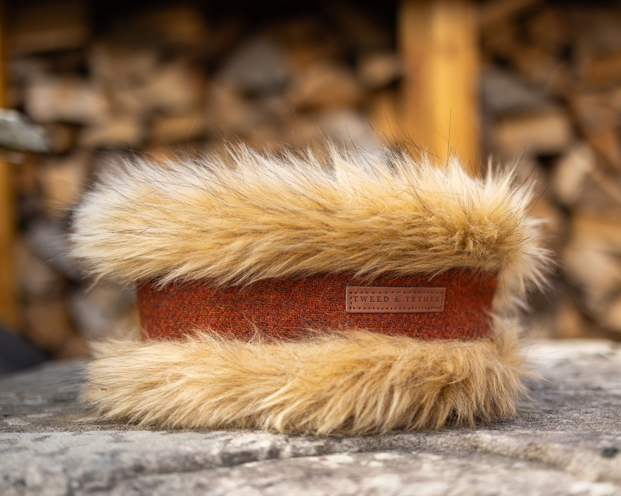 Burnt Orange Tweed Head Warmer