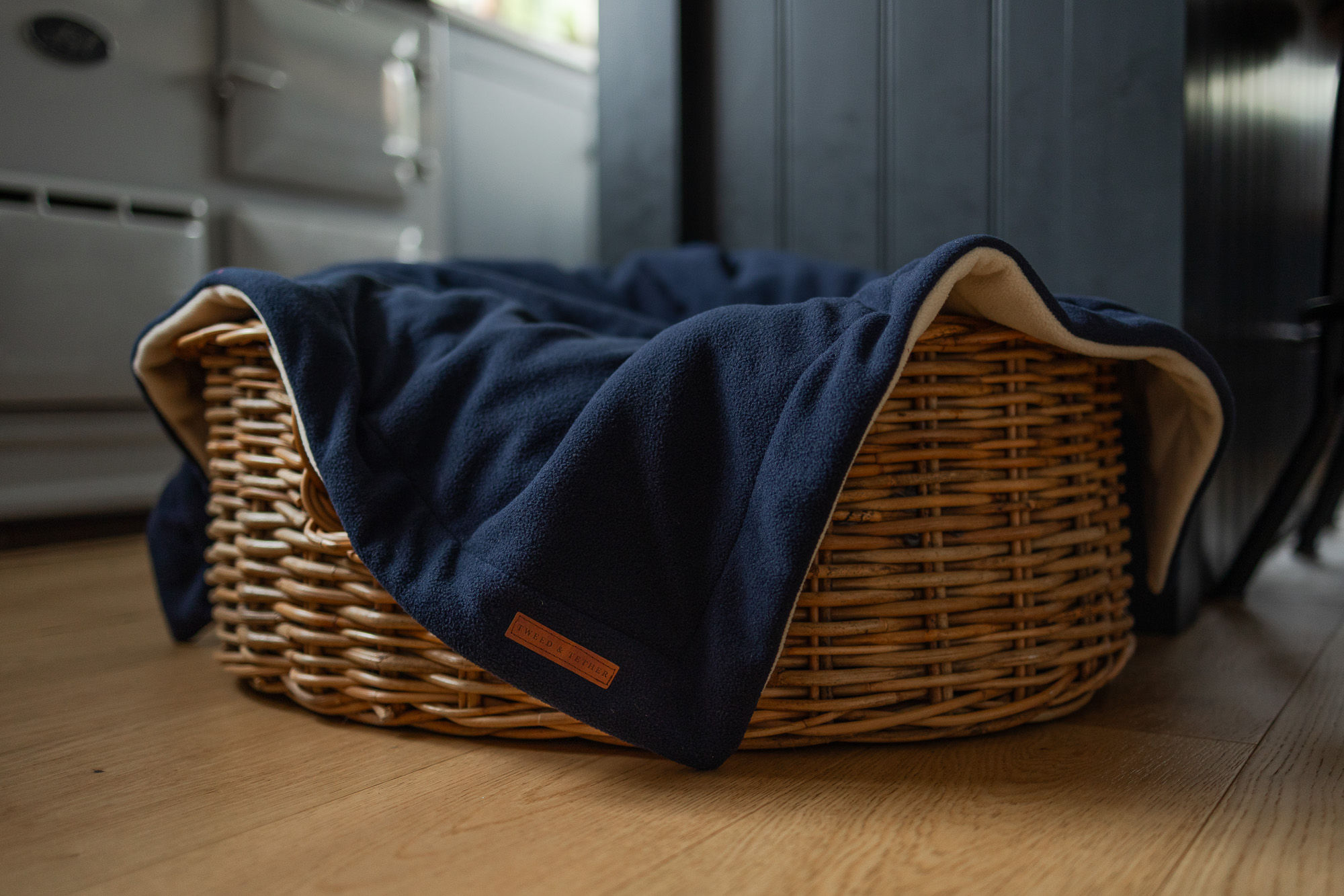 Classic Navy Country Fleece Dog Blankets & Throws