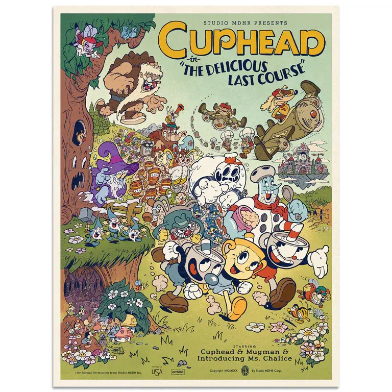 Miniatura: Poster do disco de vinil do jogo Cuphead