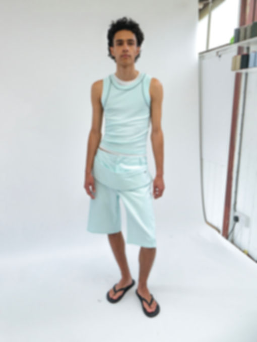 Signature Tank Top Semi-Sheer Celadon