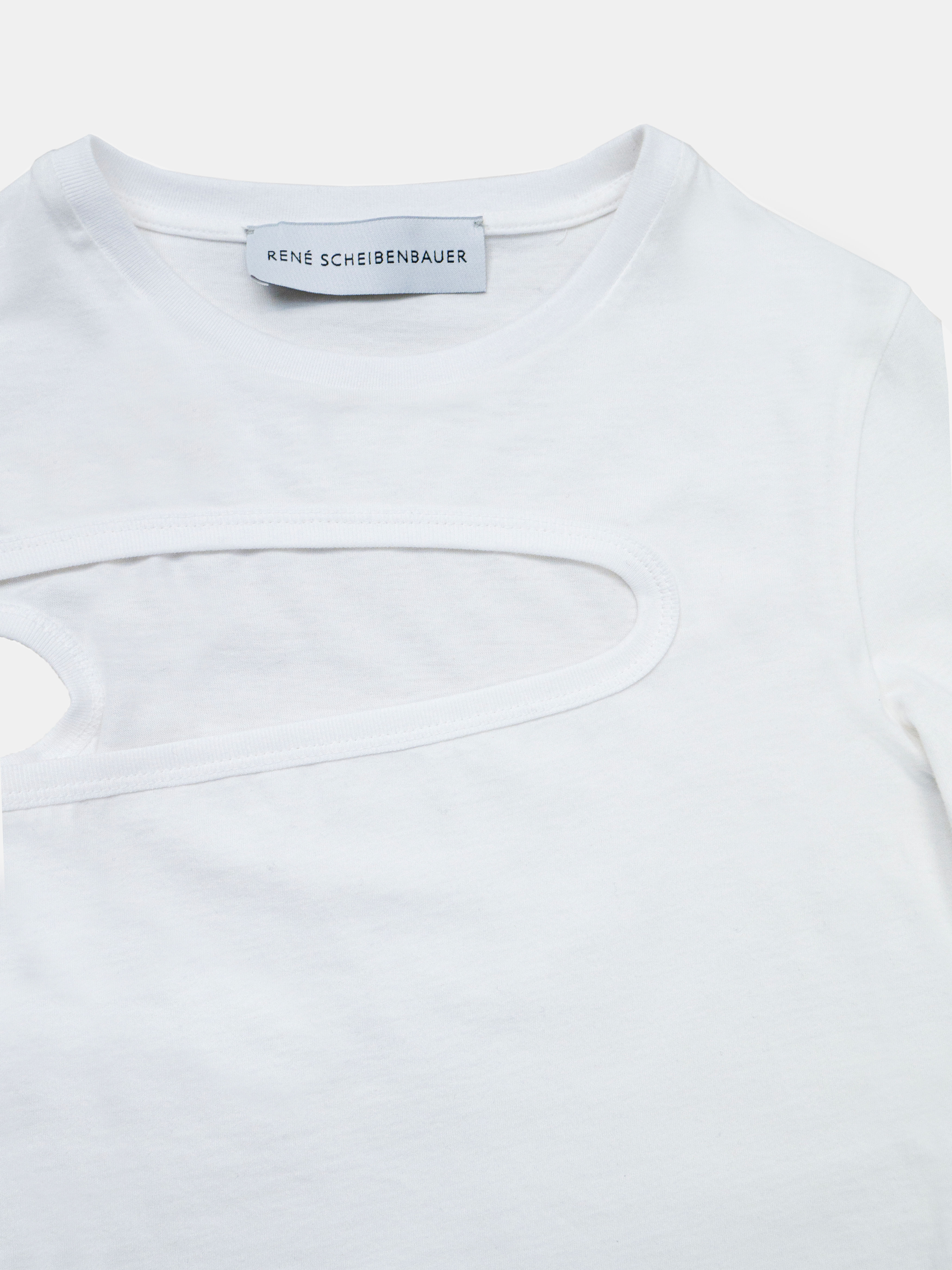 Asymmetric Cut Out T-shirt Longsleeve