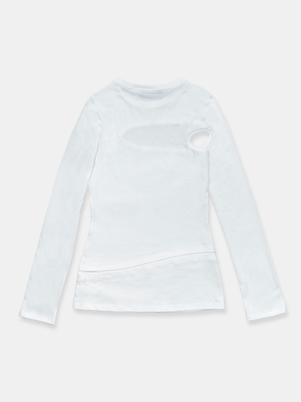Thumbnail: Asymmetric Cut Out T-shirt Longsleeve