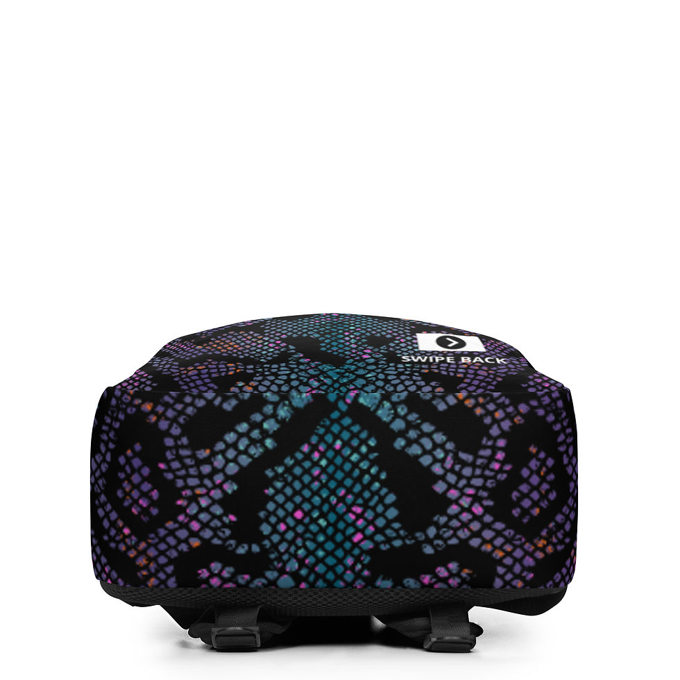 Thumbnail: Swipe Back Snake Skin Minimalist Backpack