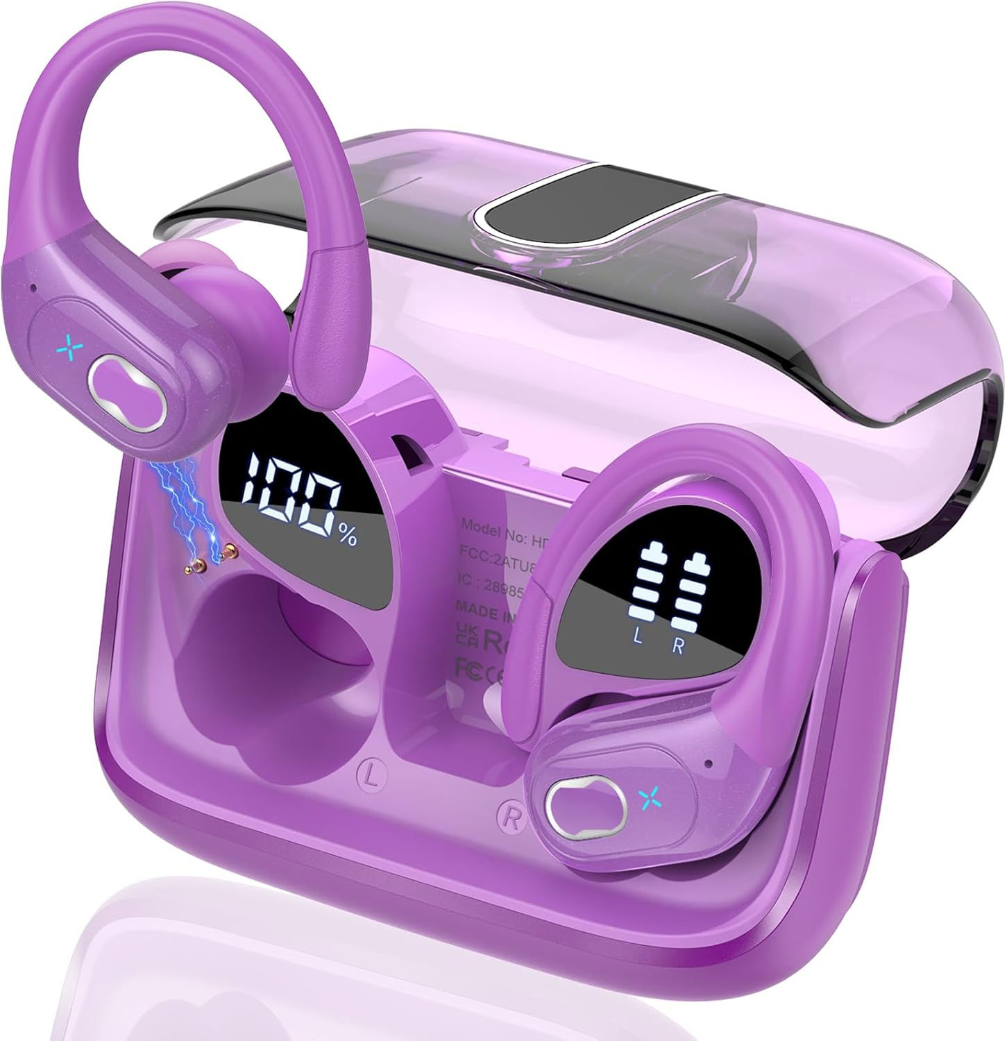 Wireless Earbuds 75hrs Bluetooth 5.3 Headphone Sport, 2024 Bluetooth Earbuds St