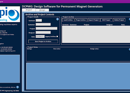 Updated software for design of PMGs