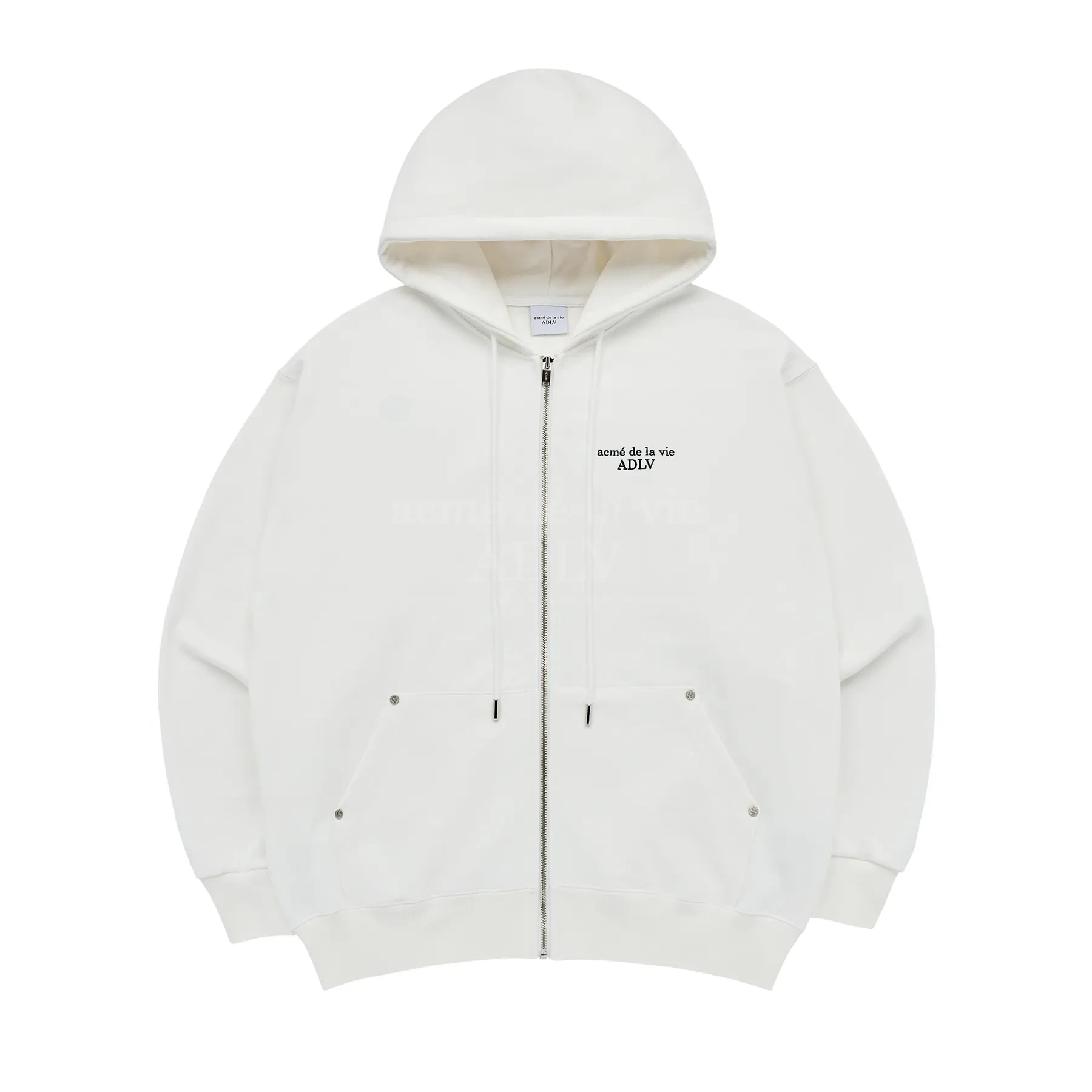 Minimalist Zipper Hoddie - Off