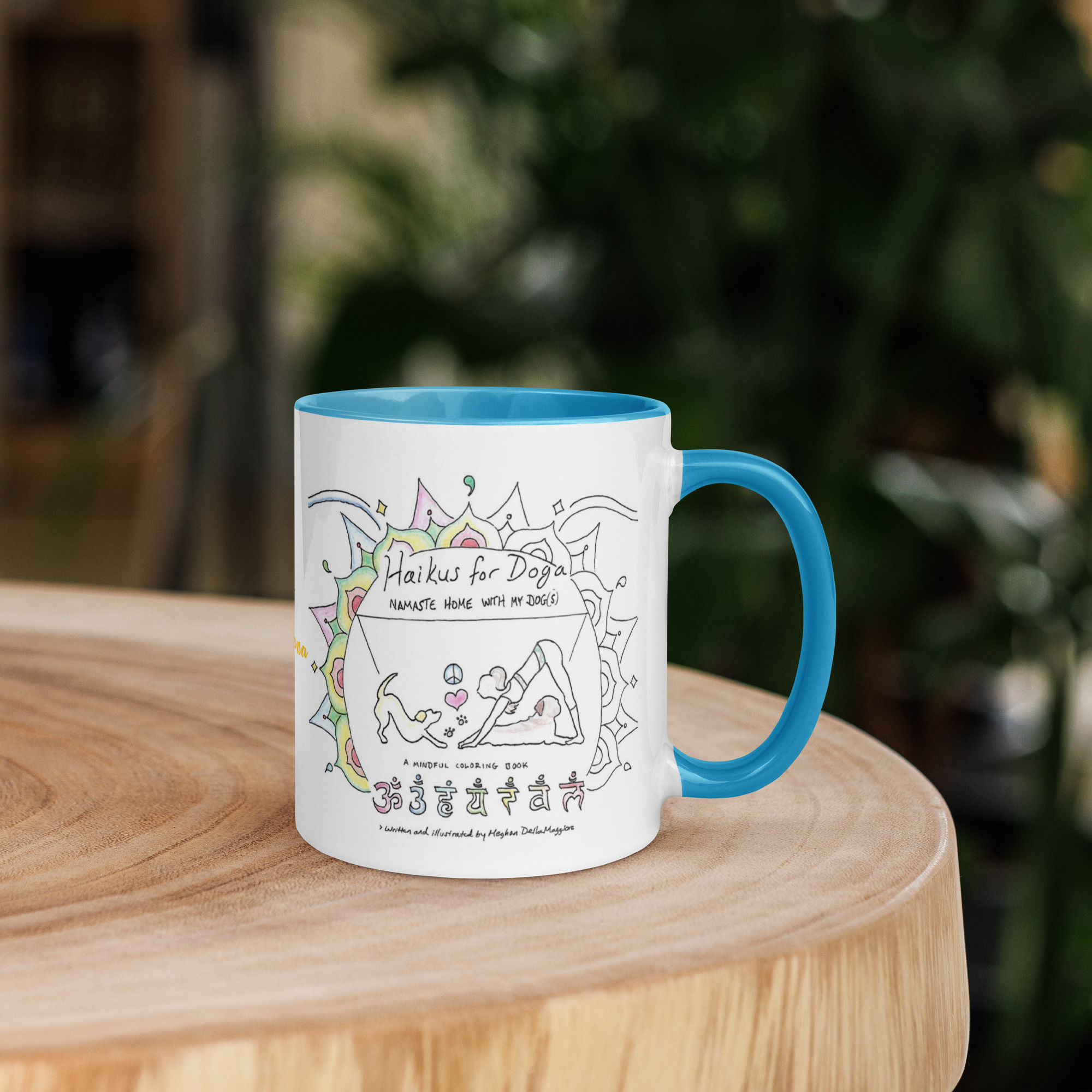 yorkie doga haiku mug with color | namaste home collection©