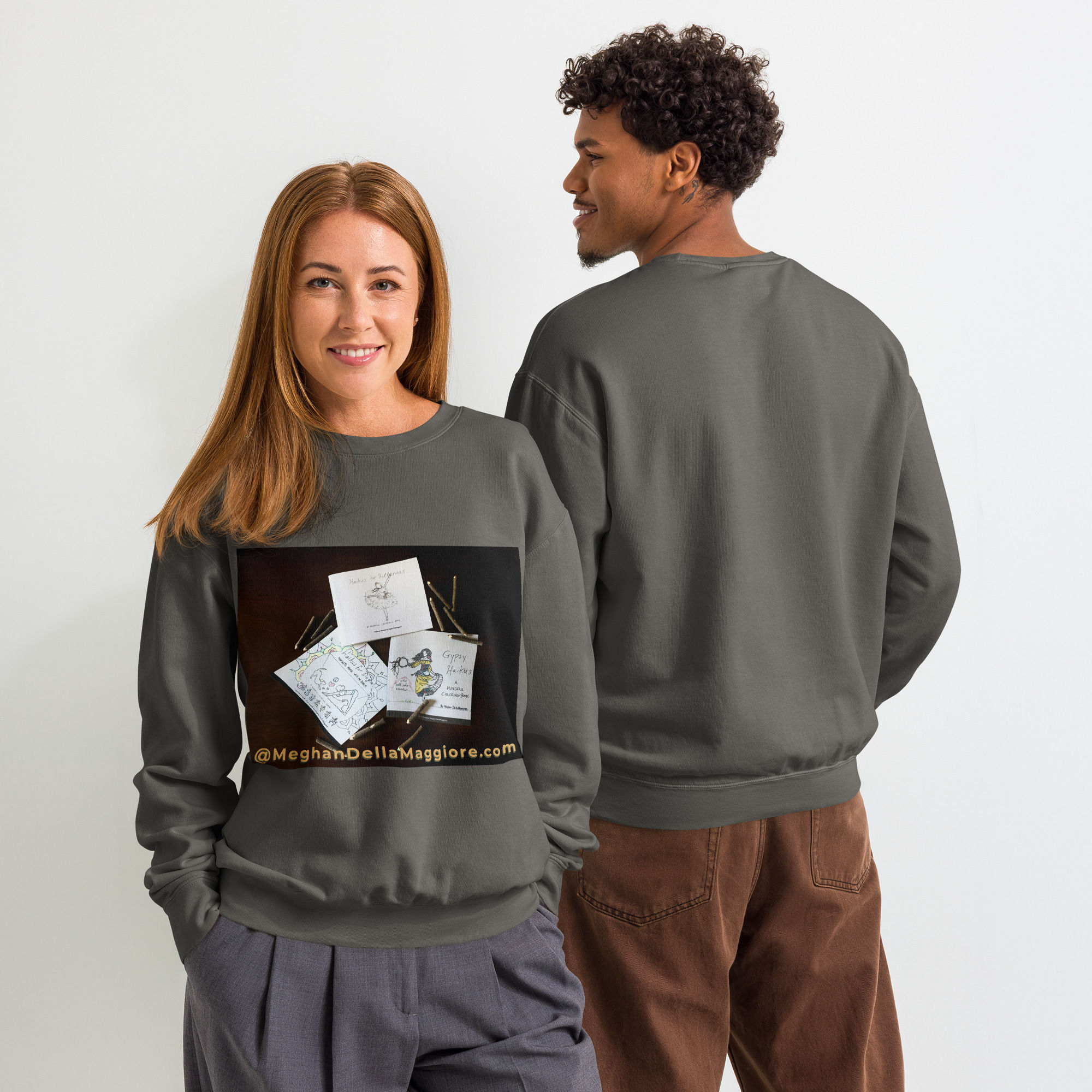 unisex garment-dyed fleece crewneck sweatshirt