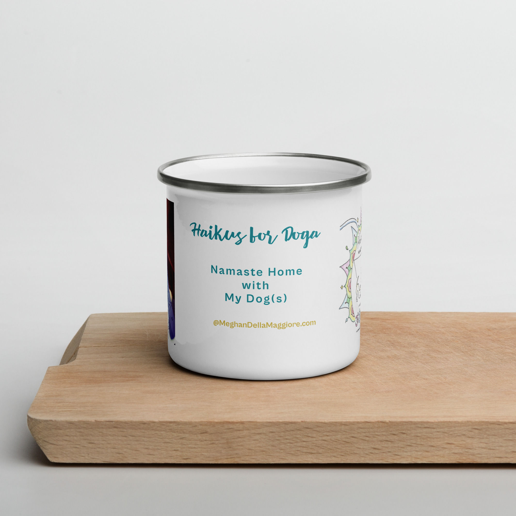 enamel mug | Haikus for Doga