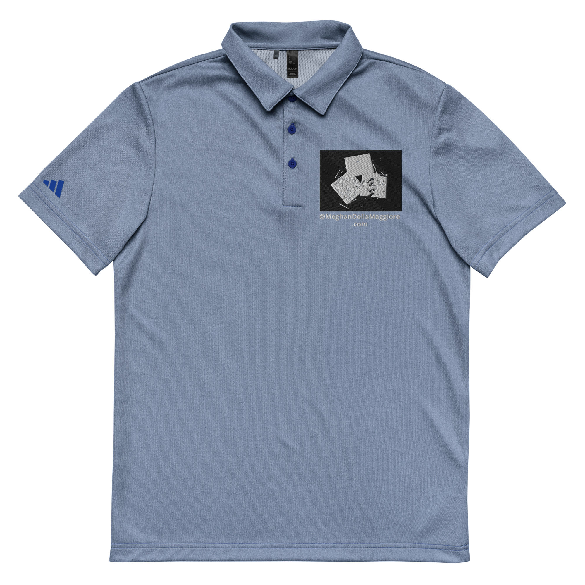 Adidas unisex space-dyed polo