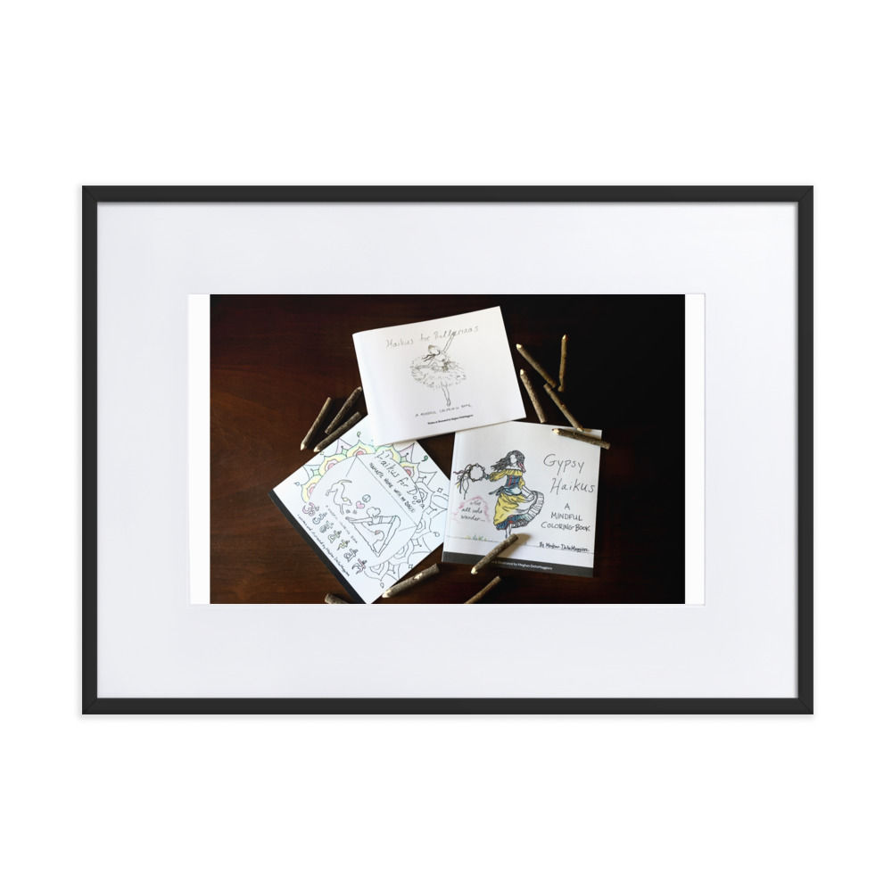 matte paper framed poster with mat | namaste home collection©