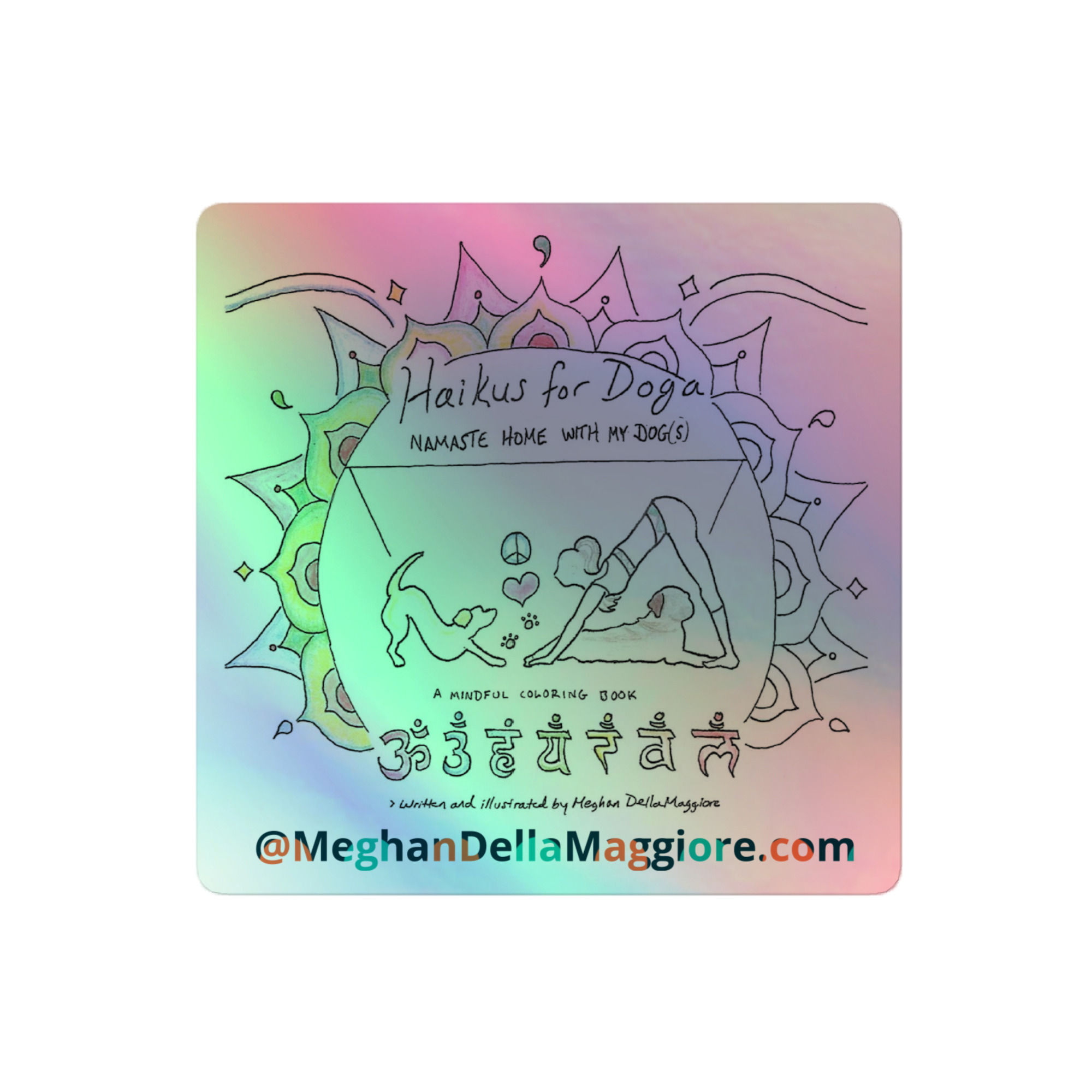 holographic stickers | Haikus for Doga