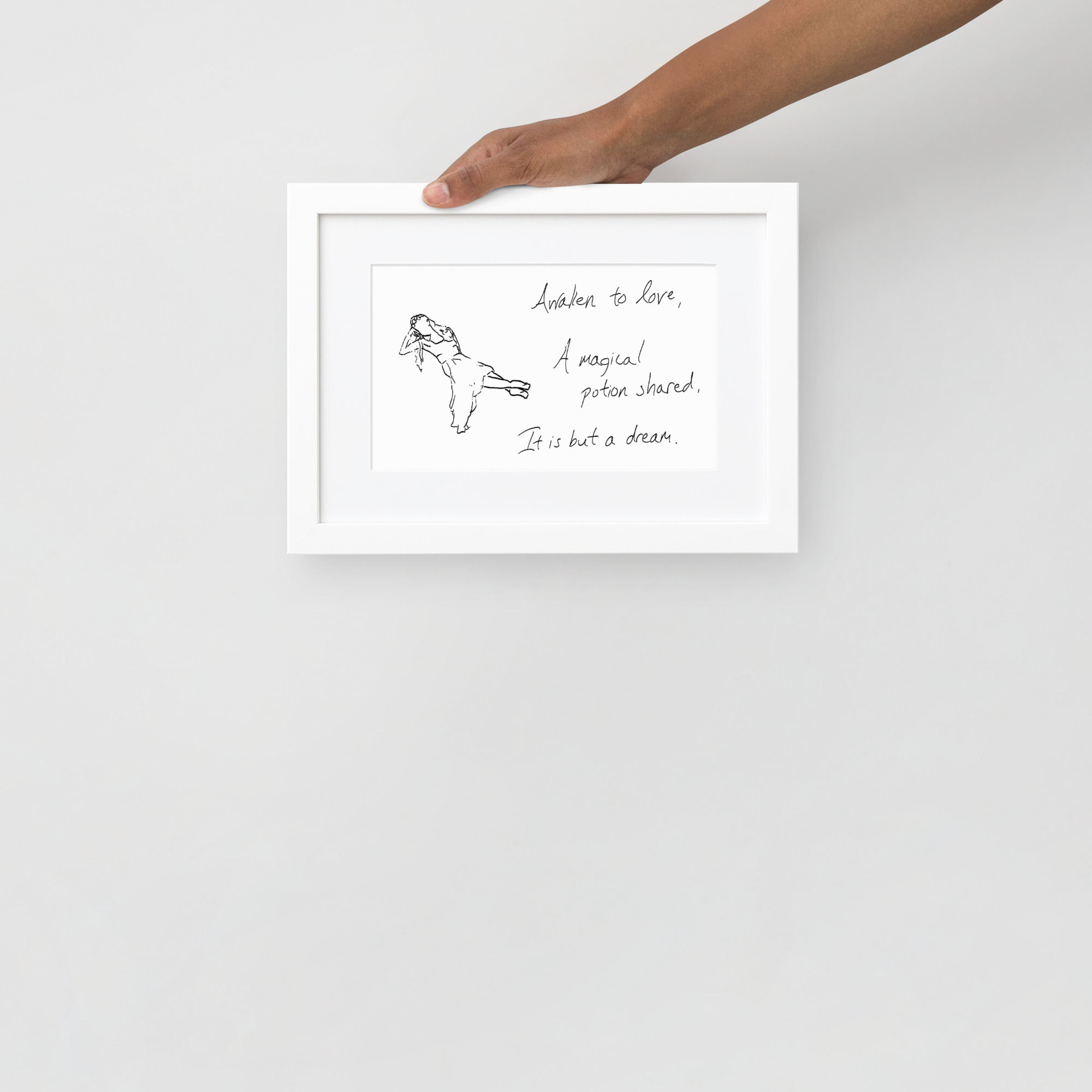 midsummer night’s dream matte paper framed poster | Haikus for Ballerinas