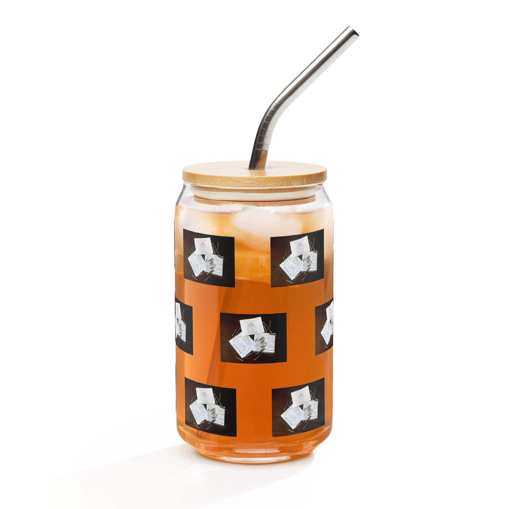 can-shaped glass with lid | namaste home collection©