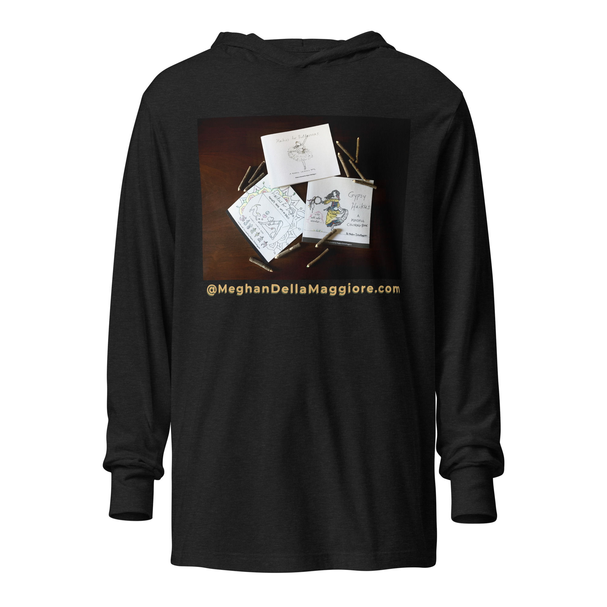 unisex hooded long-sleeve tee