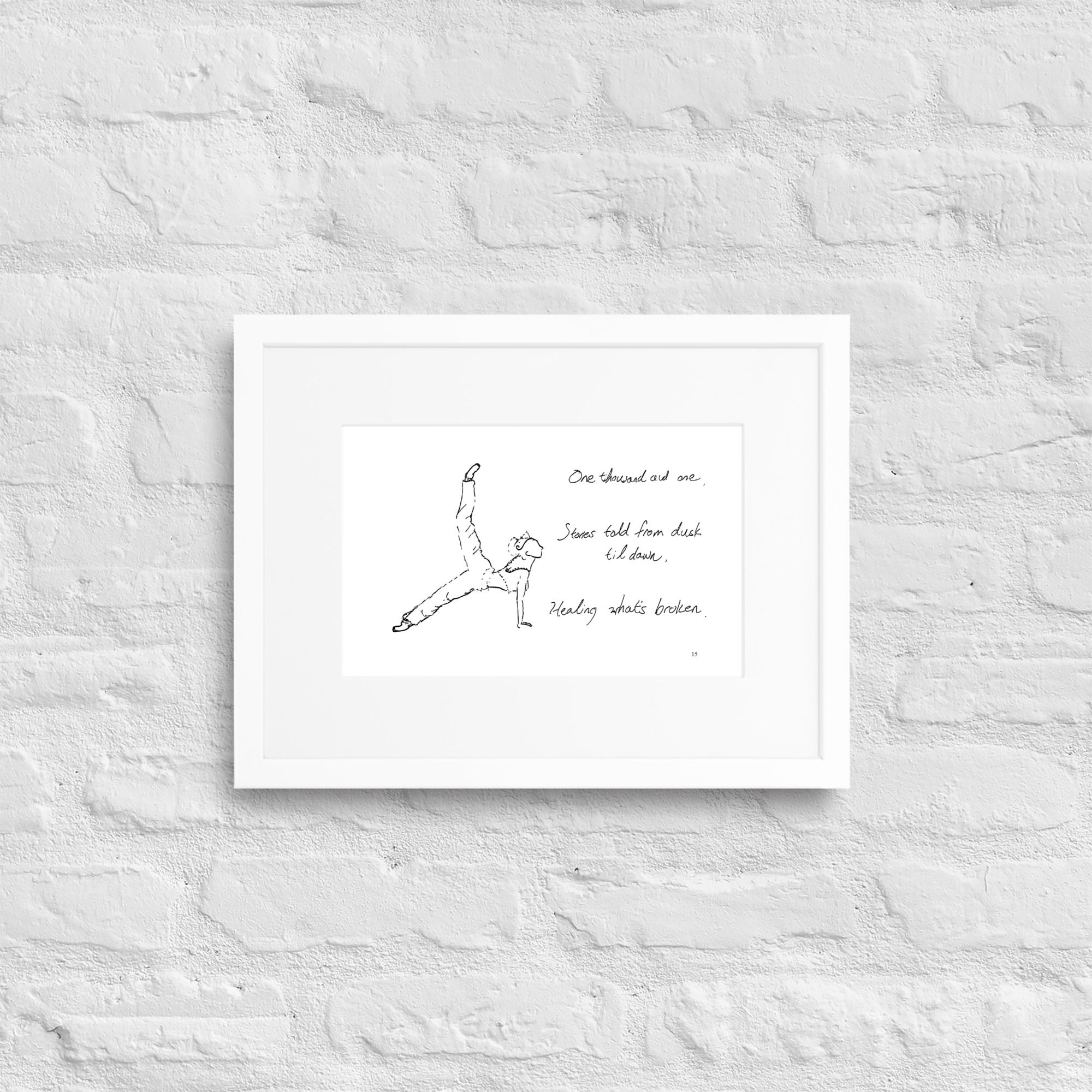 arabian nights matte paper framed poster | Haikus for Ballerinas