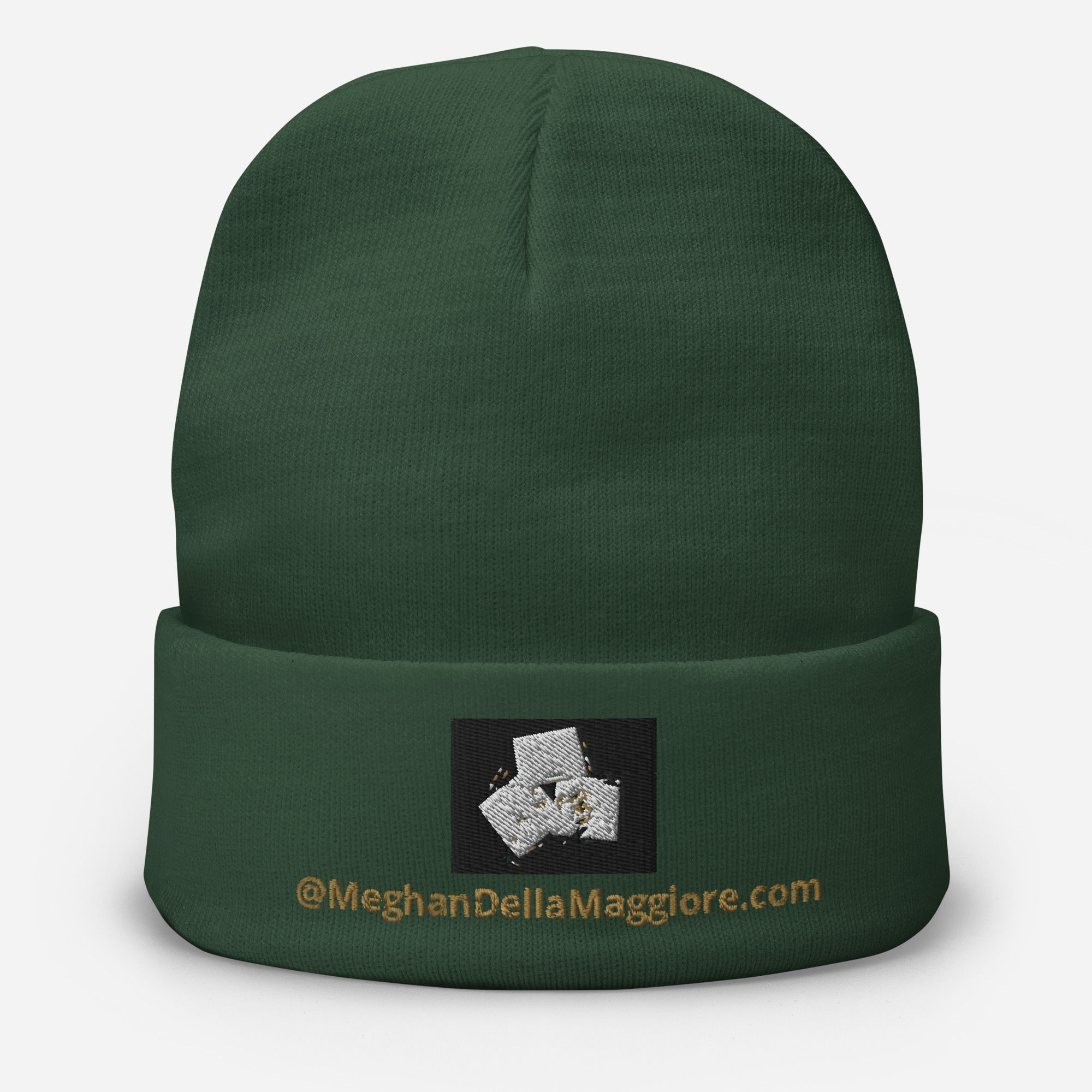 embroidered beanie