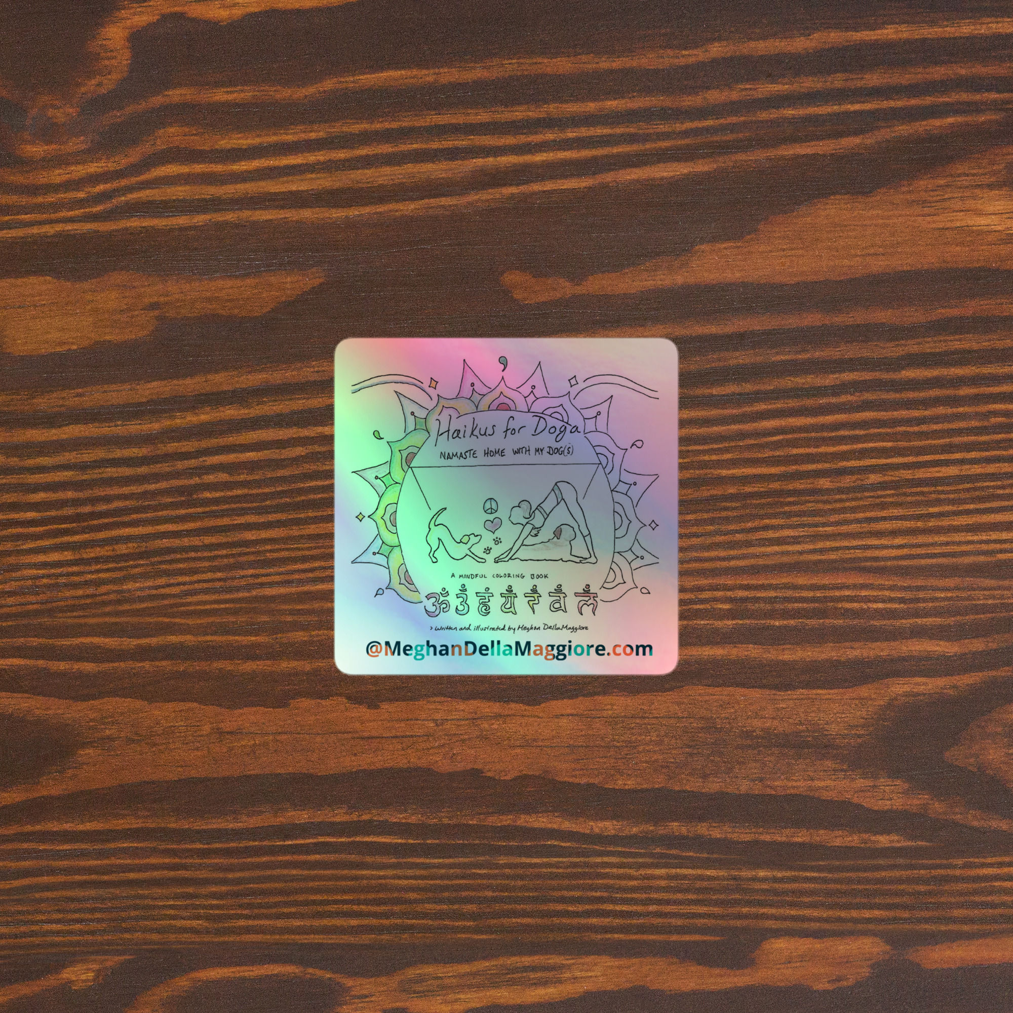 holographic stickers | Haikus for Doga