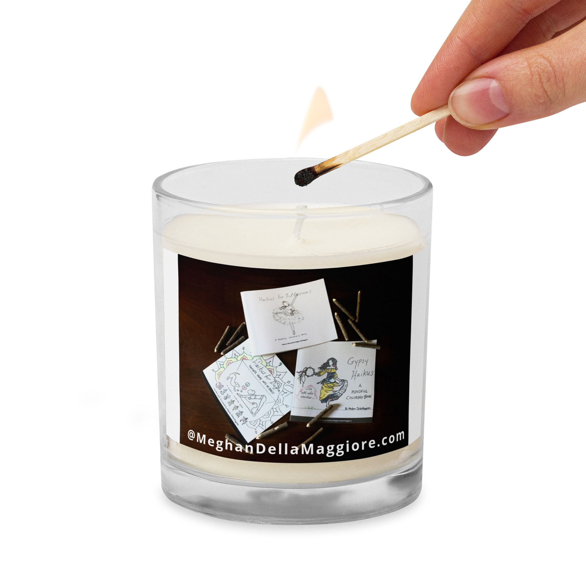 glass jar soy wax candle | namaste home collection©