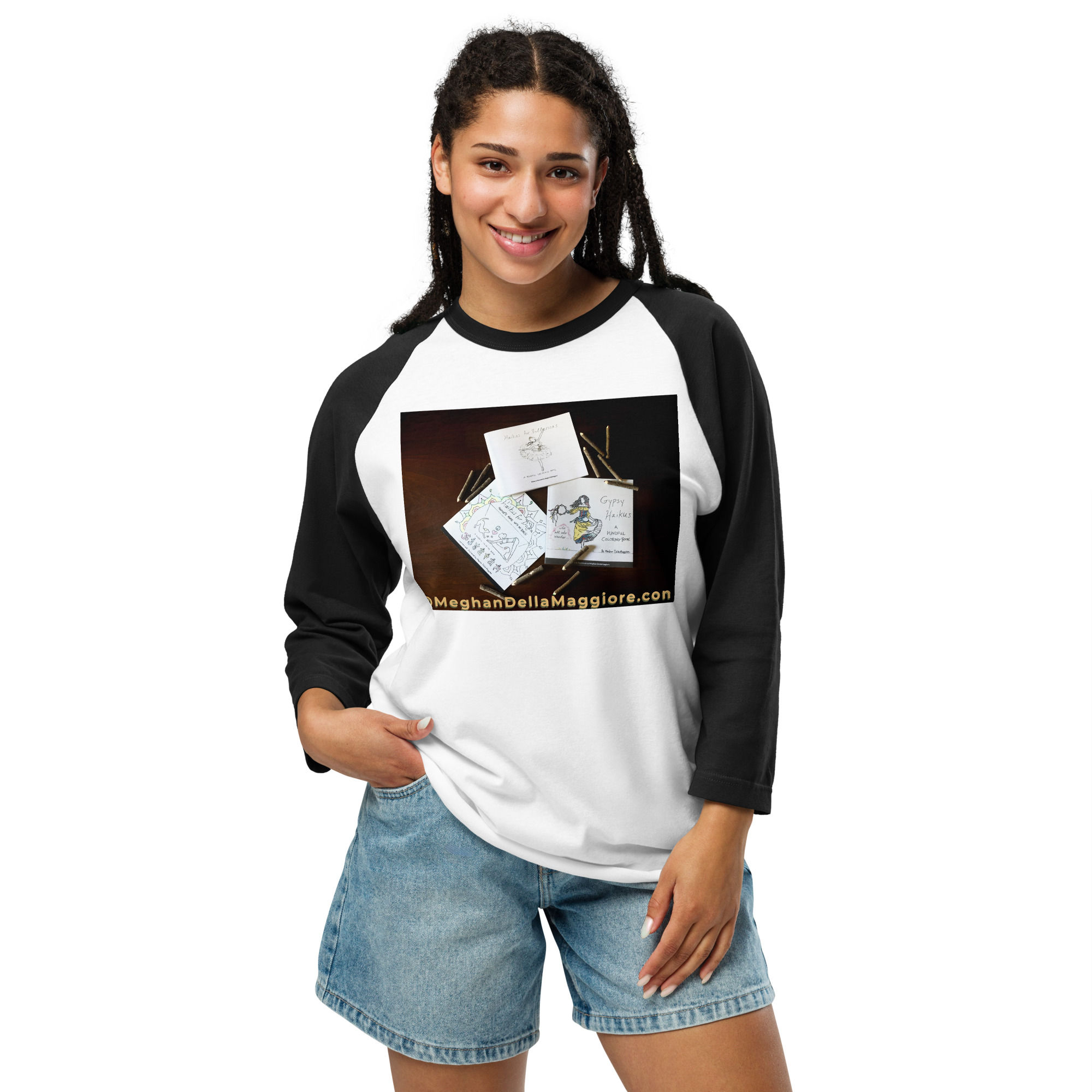 3/4 sleeve raglan shirt