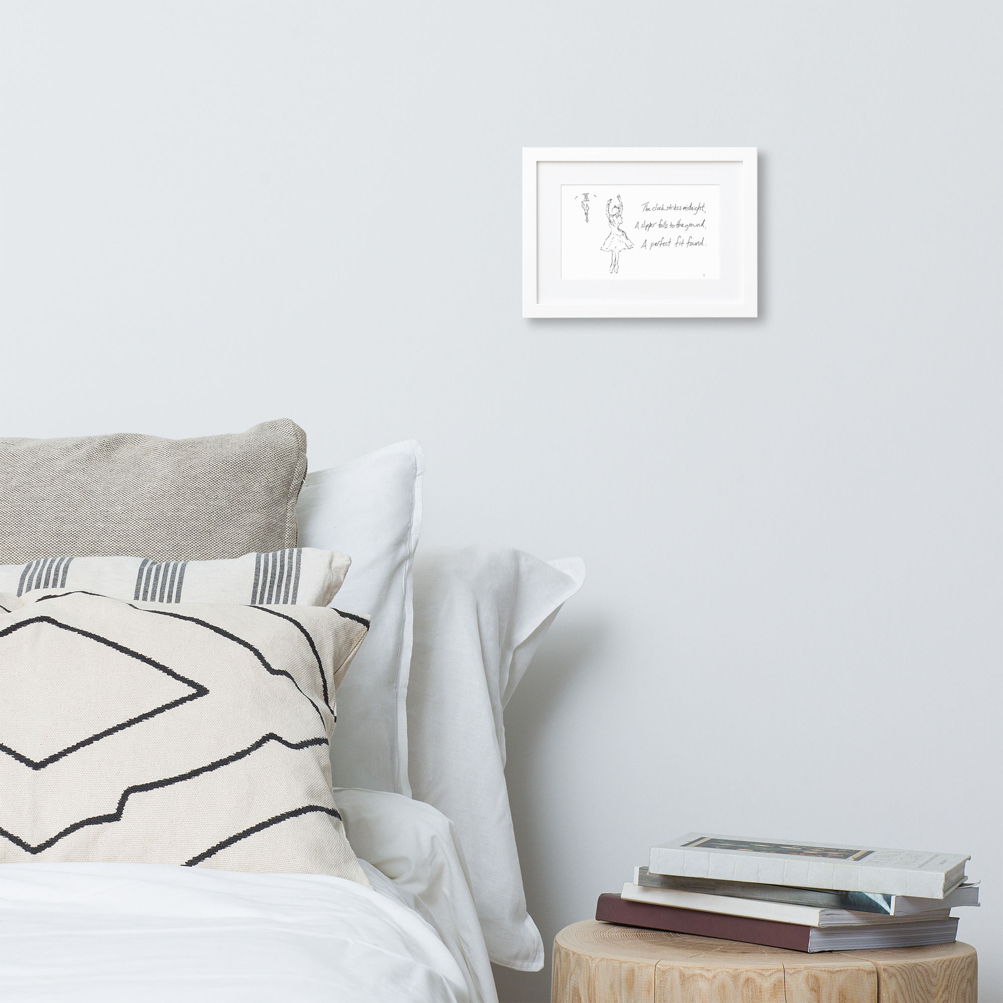 cinderella matte paper framed poster | Haikus for Ballerinas