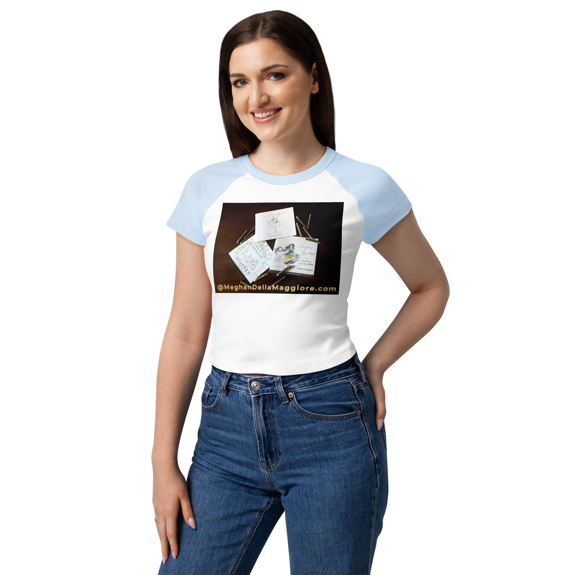 women’s micro rib raglan baby tee