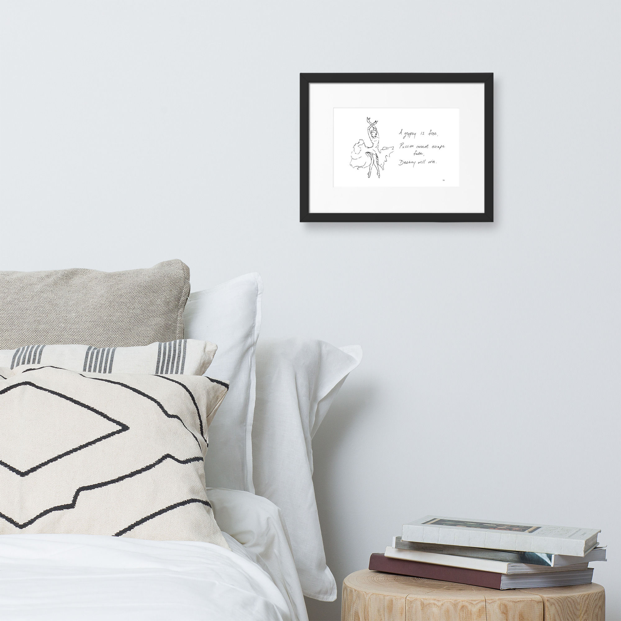 carmen matte paper framed poster | Haikus for Ballerinas