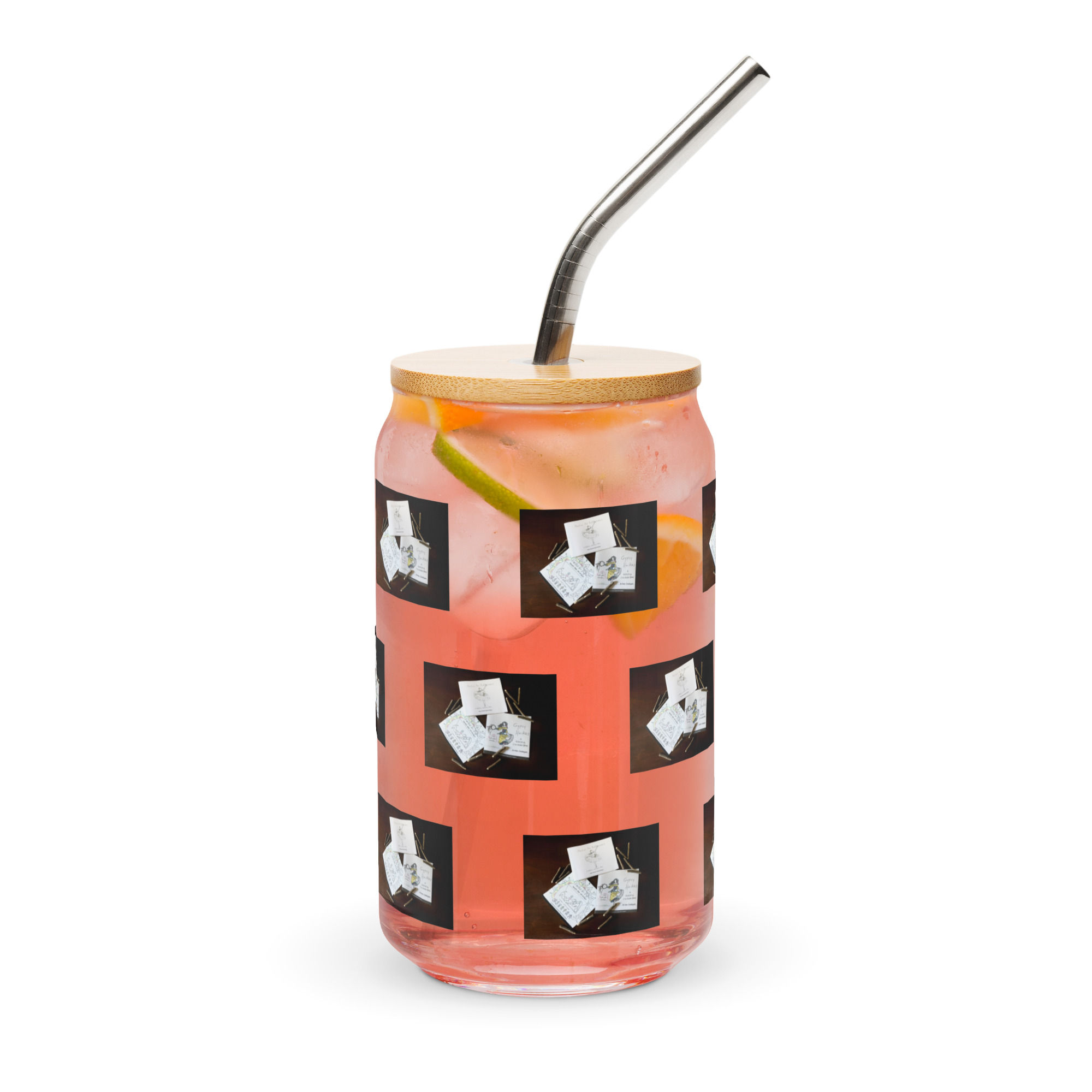 can-shaped glass with lid | namaste home collection©
