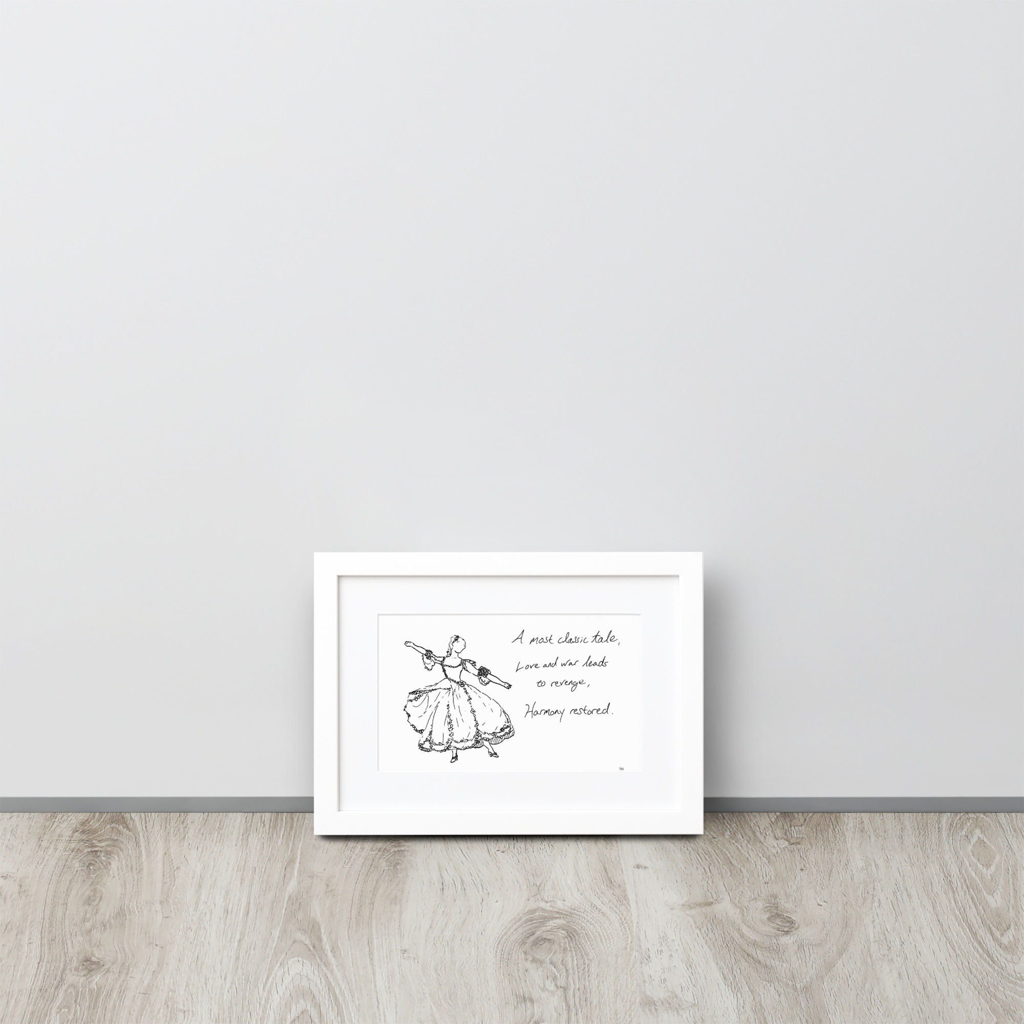 the loves of mars and venus matte paper framed poster | Haikus for Ballerinas