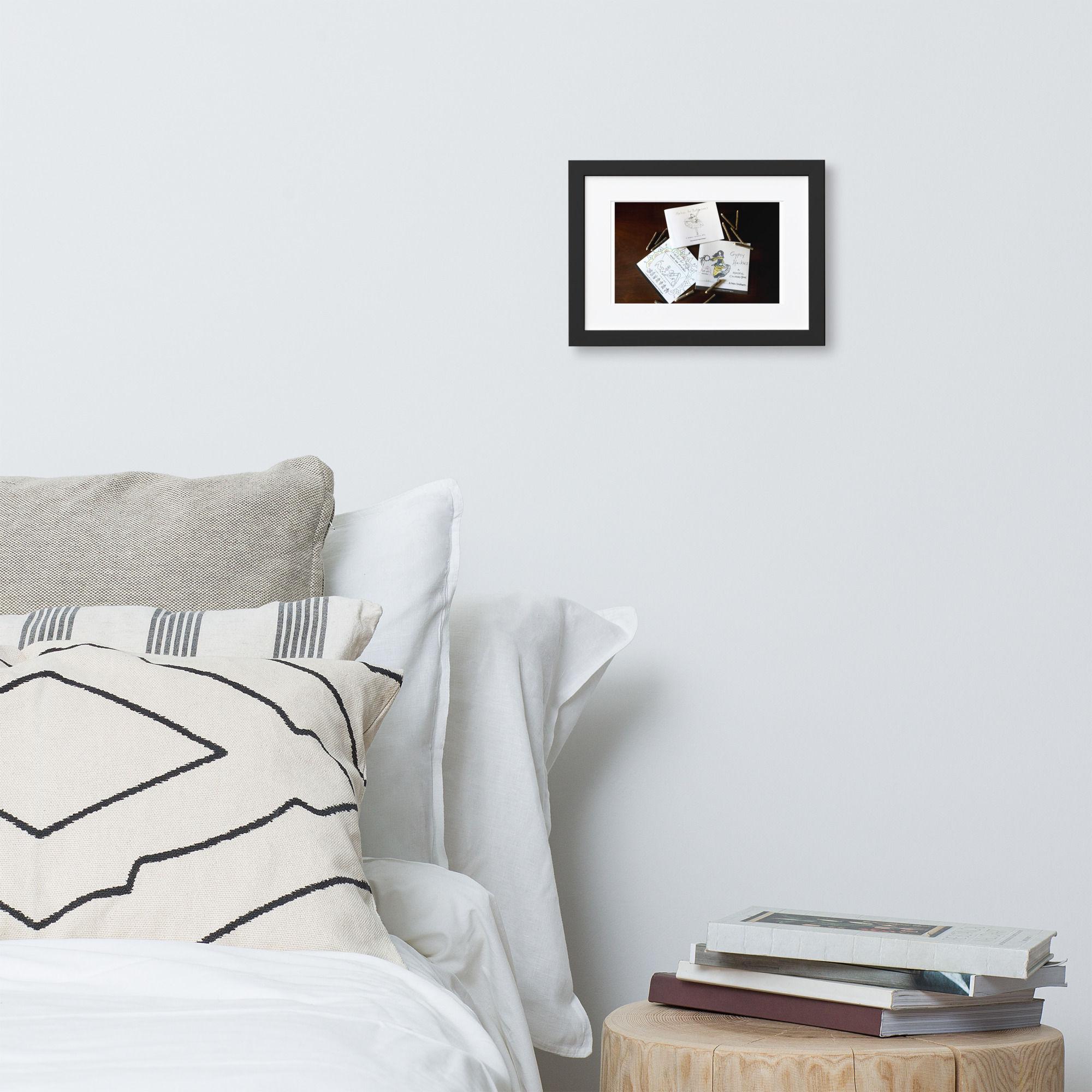 matte paper framed poster with mat | namaste home collection©