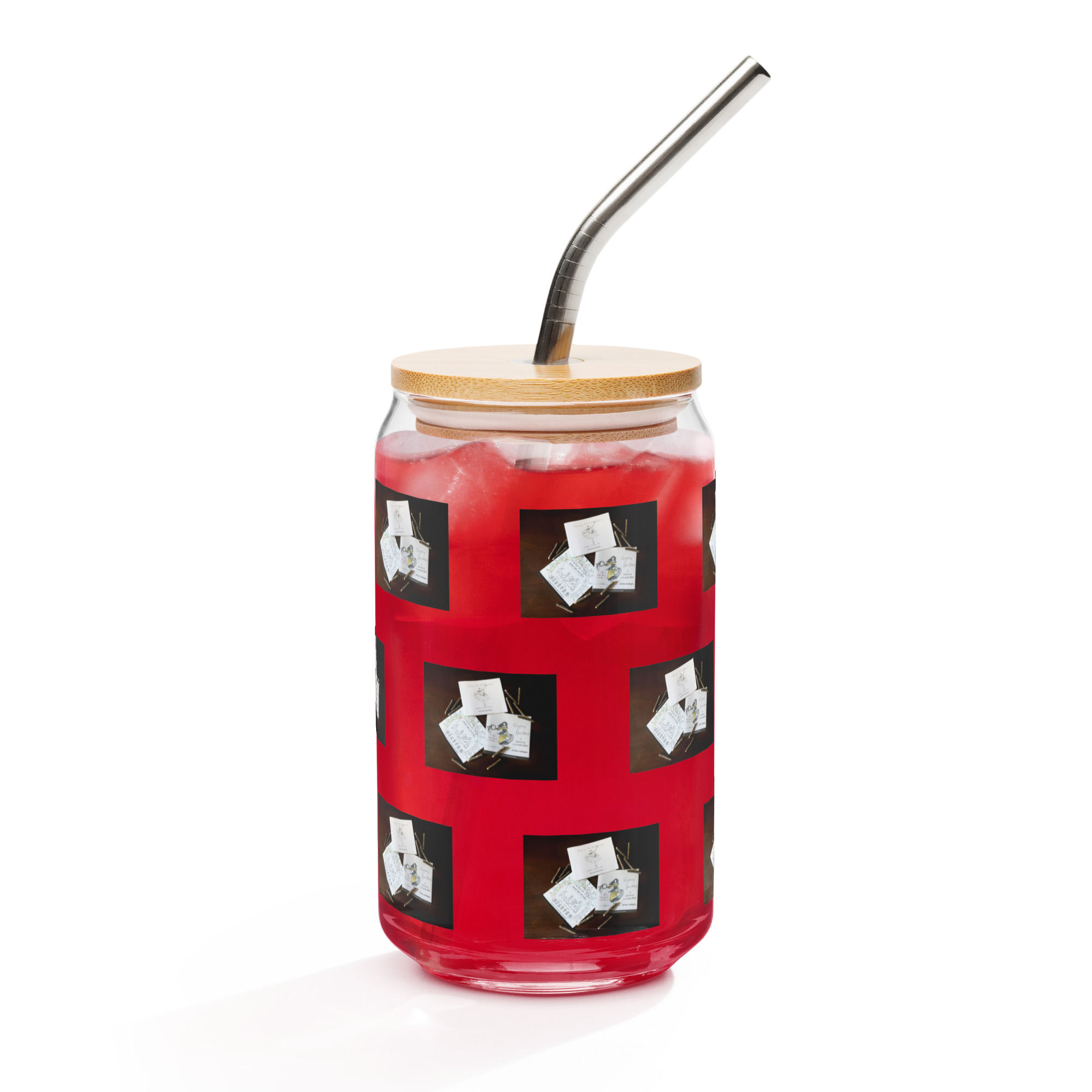can-shaped glass with lid | namaste home collection©
