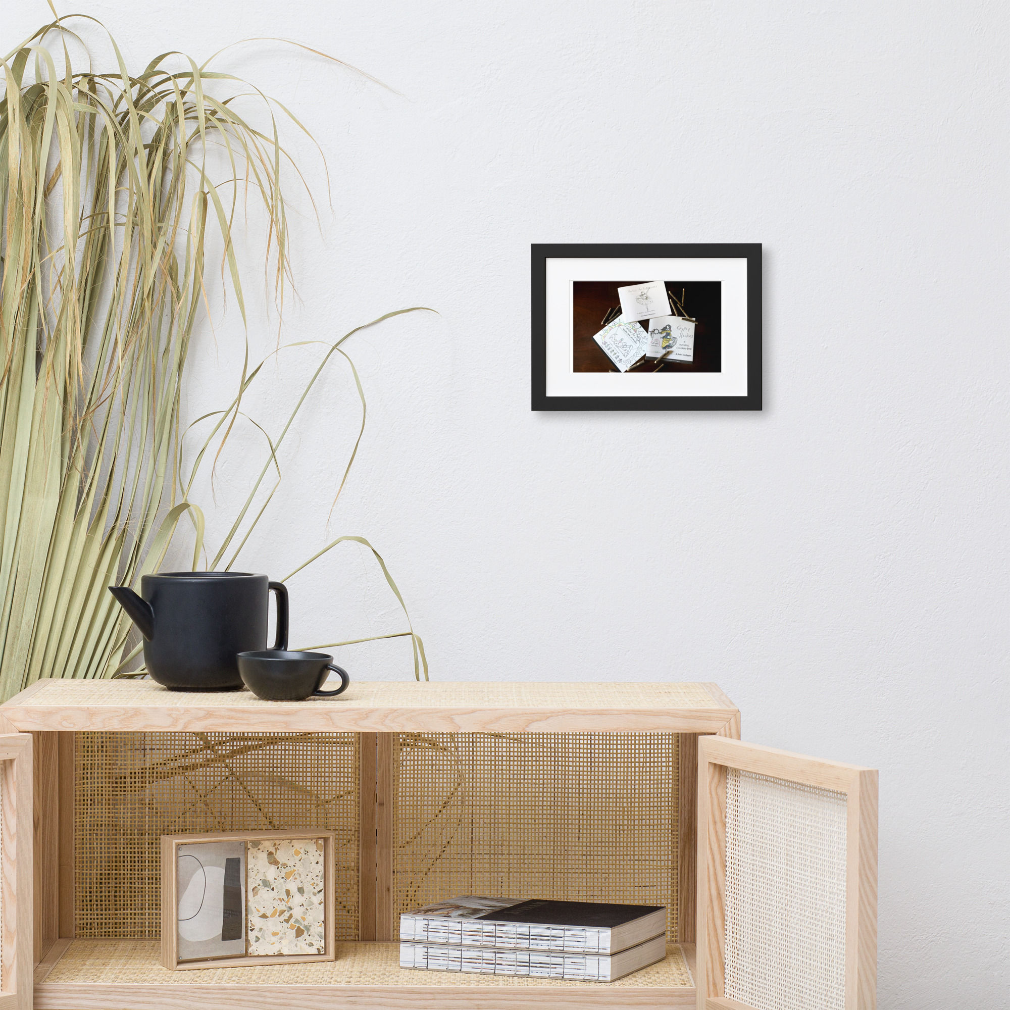 matte paper framed poster with mat | namaste home collection©