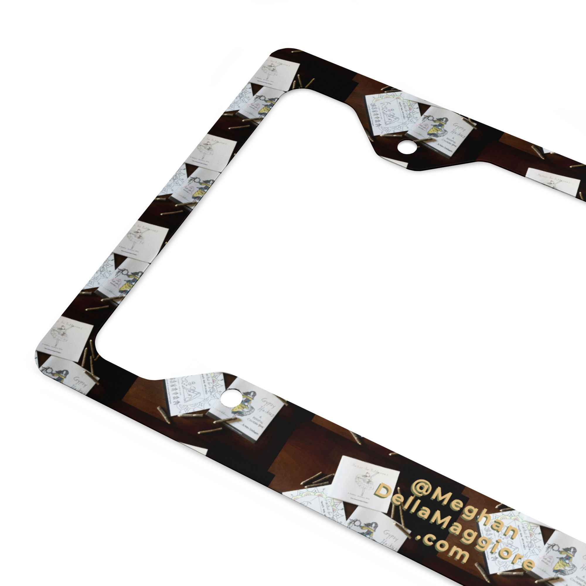 metal license plate frame