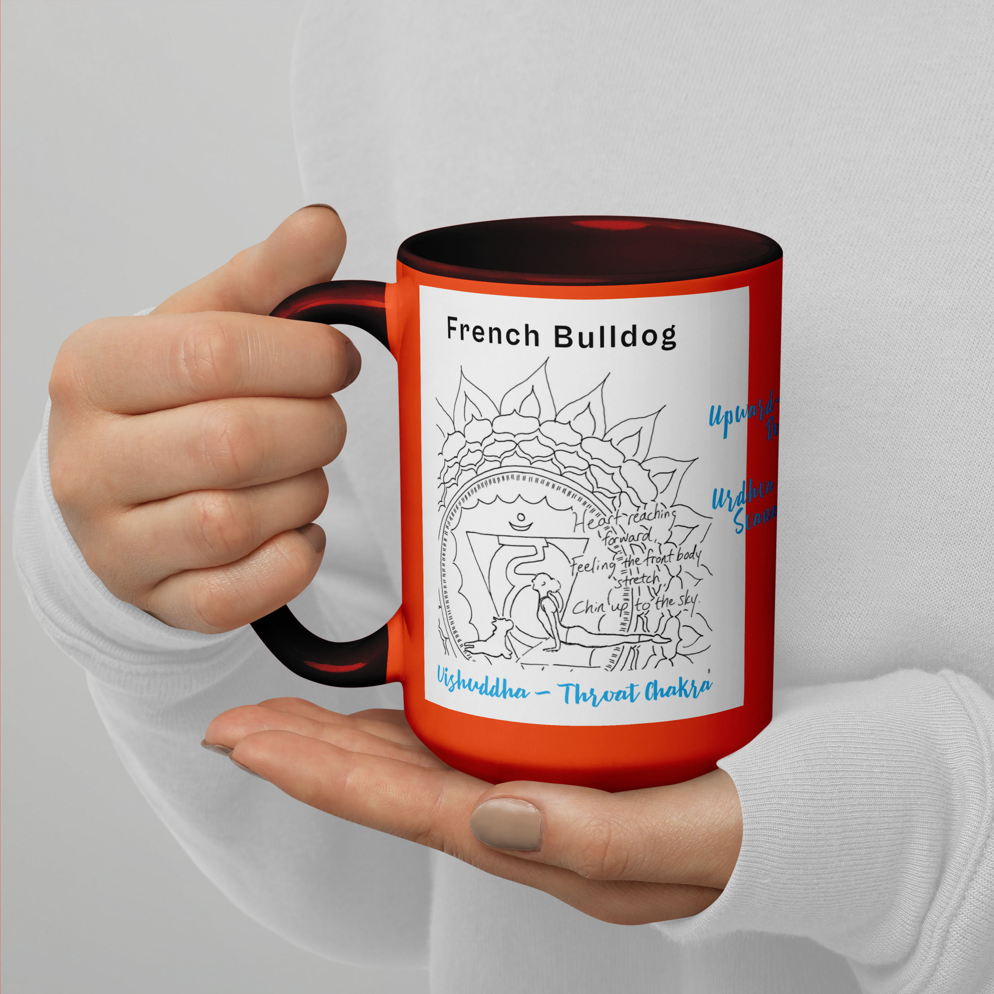french bulldog mug with color | namaste home collection©