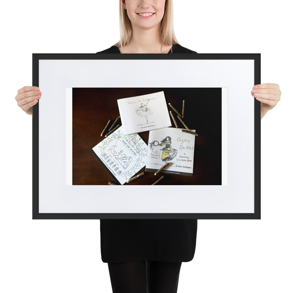 matte paper framed poster with mat | namaste home collection©