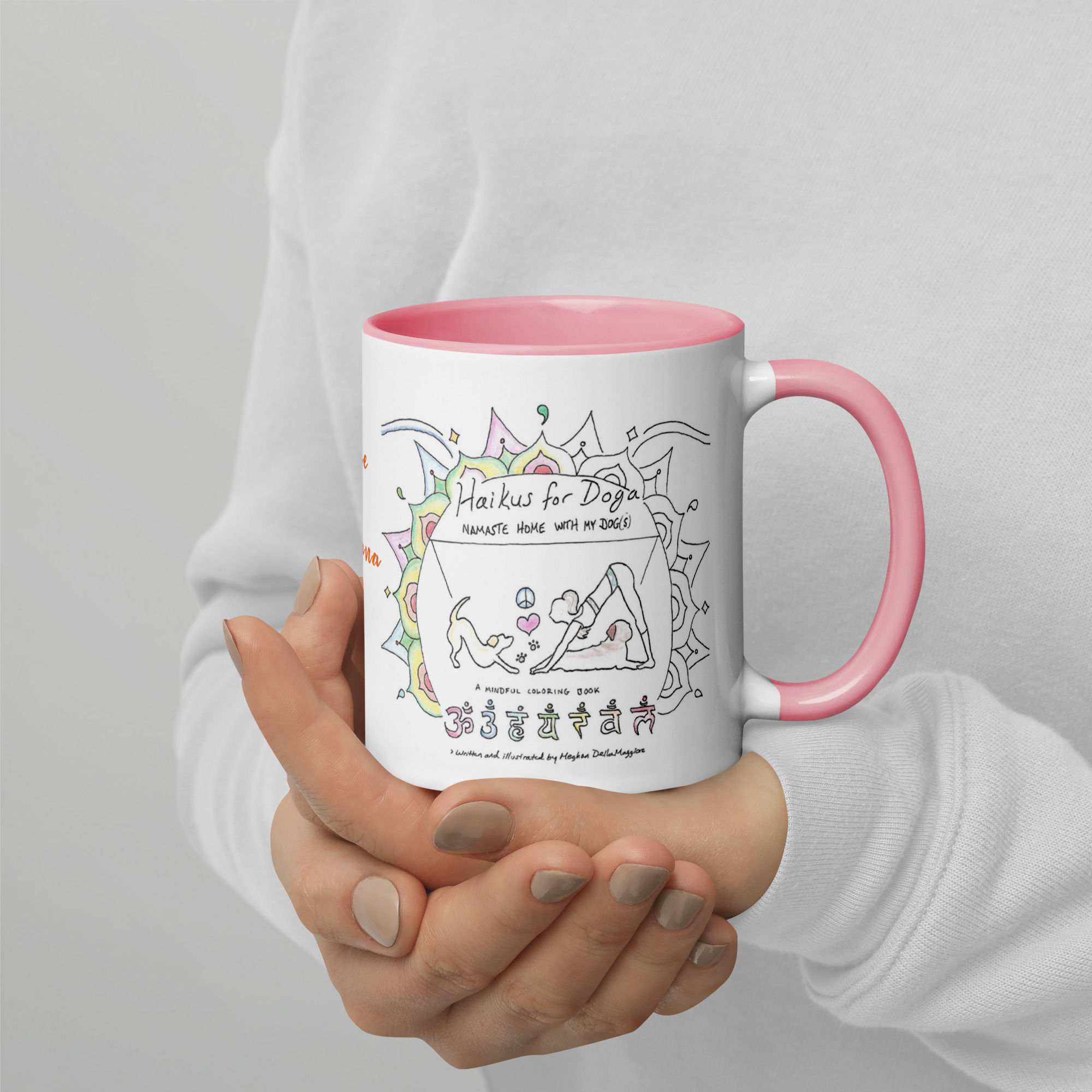 pomeranian doga haiku mug with color | namaste home collection©