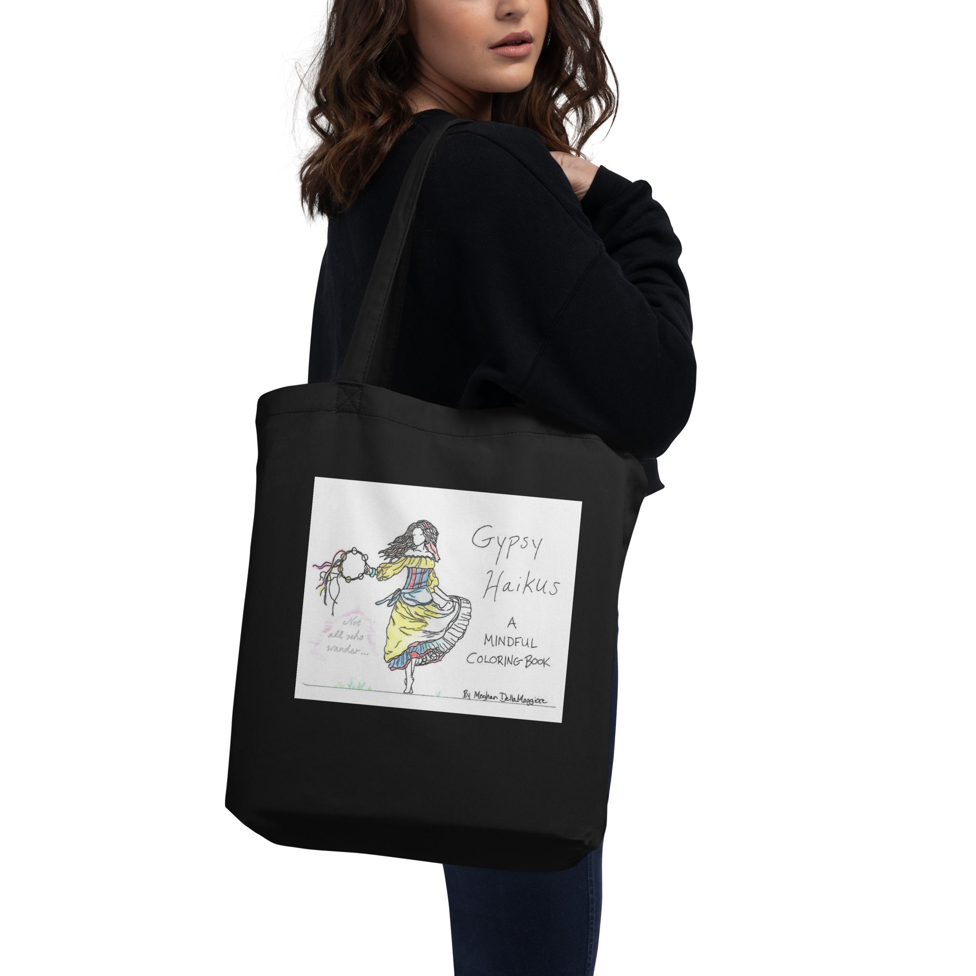 seventeenth gypsy haiku eco tote bag | Not All Who Wander...