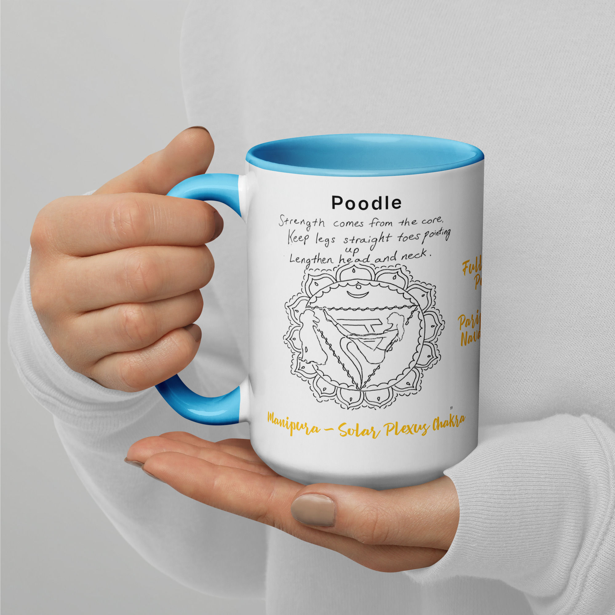 poodle doga haiku mug with color | namaste home collection©
