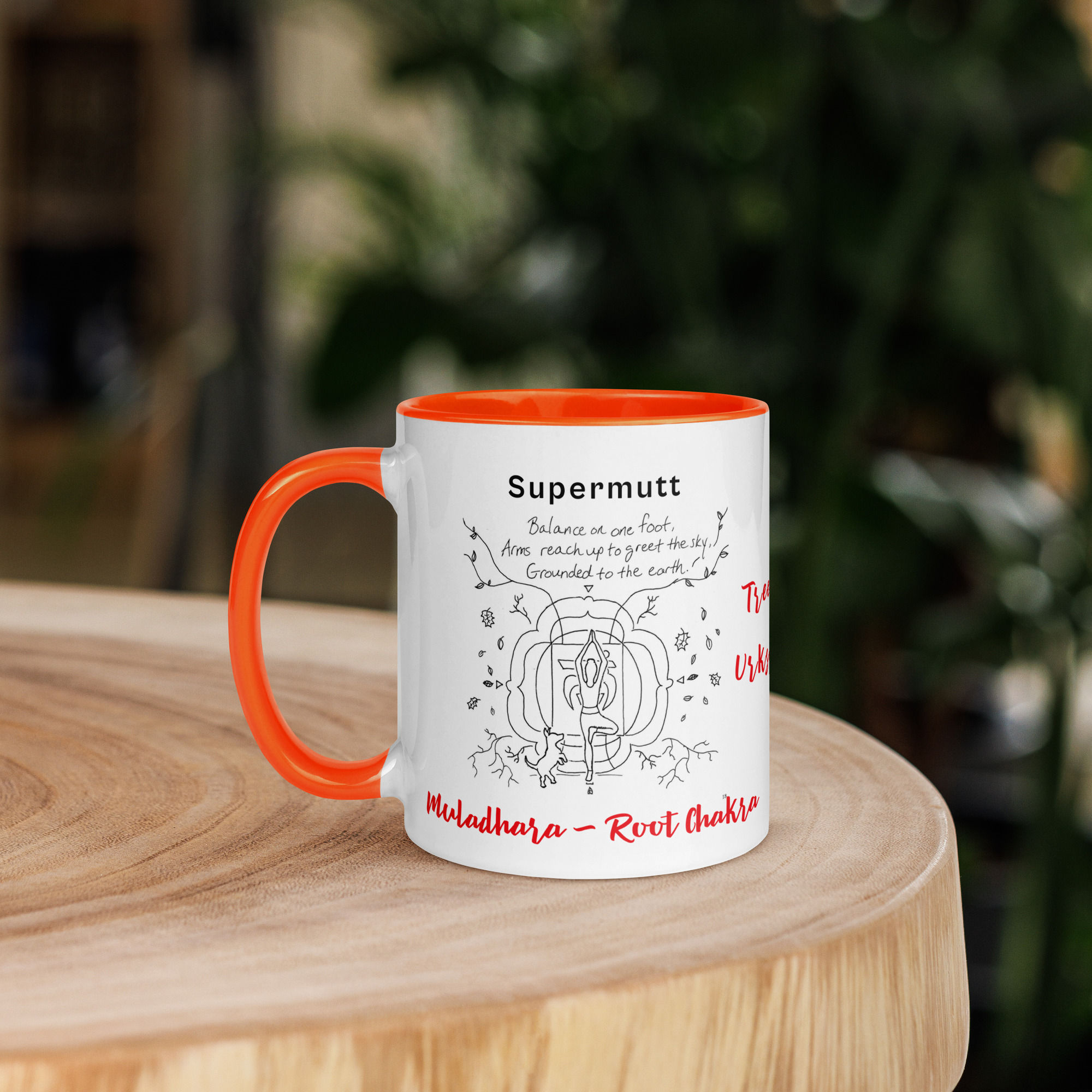 supermutt doga haiku mug with color | namaste home collection©