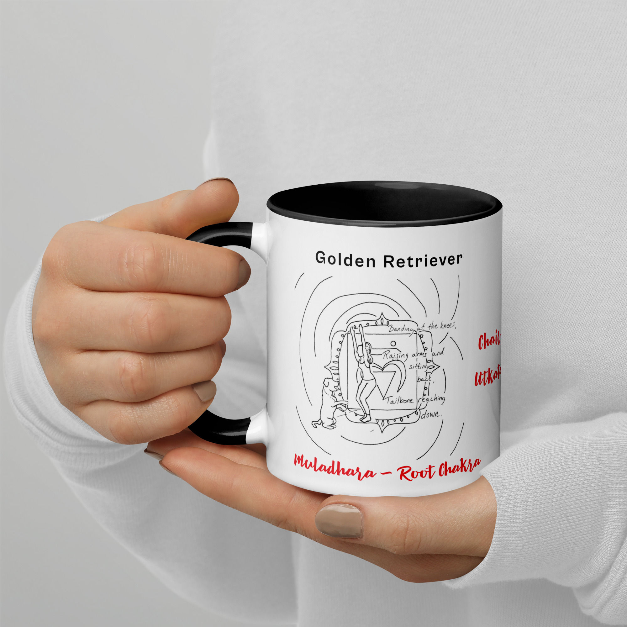 golden retriever doga haiku mug with color | namaste home collection©