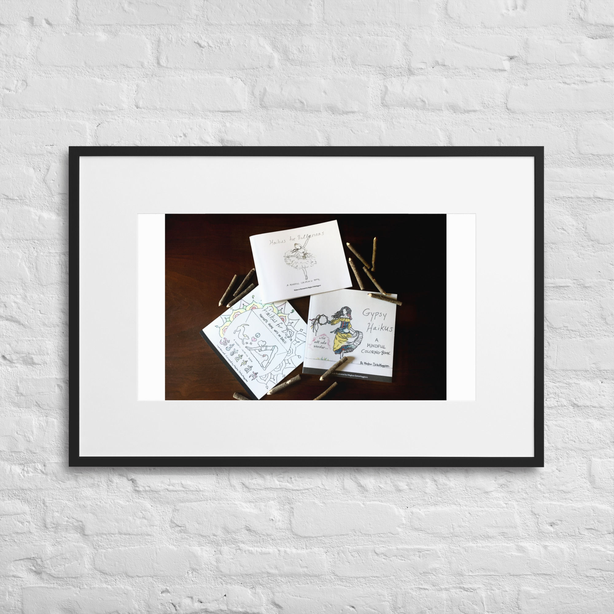 matte paper framed poster with mat | namaste home collection©
