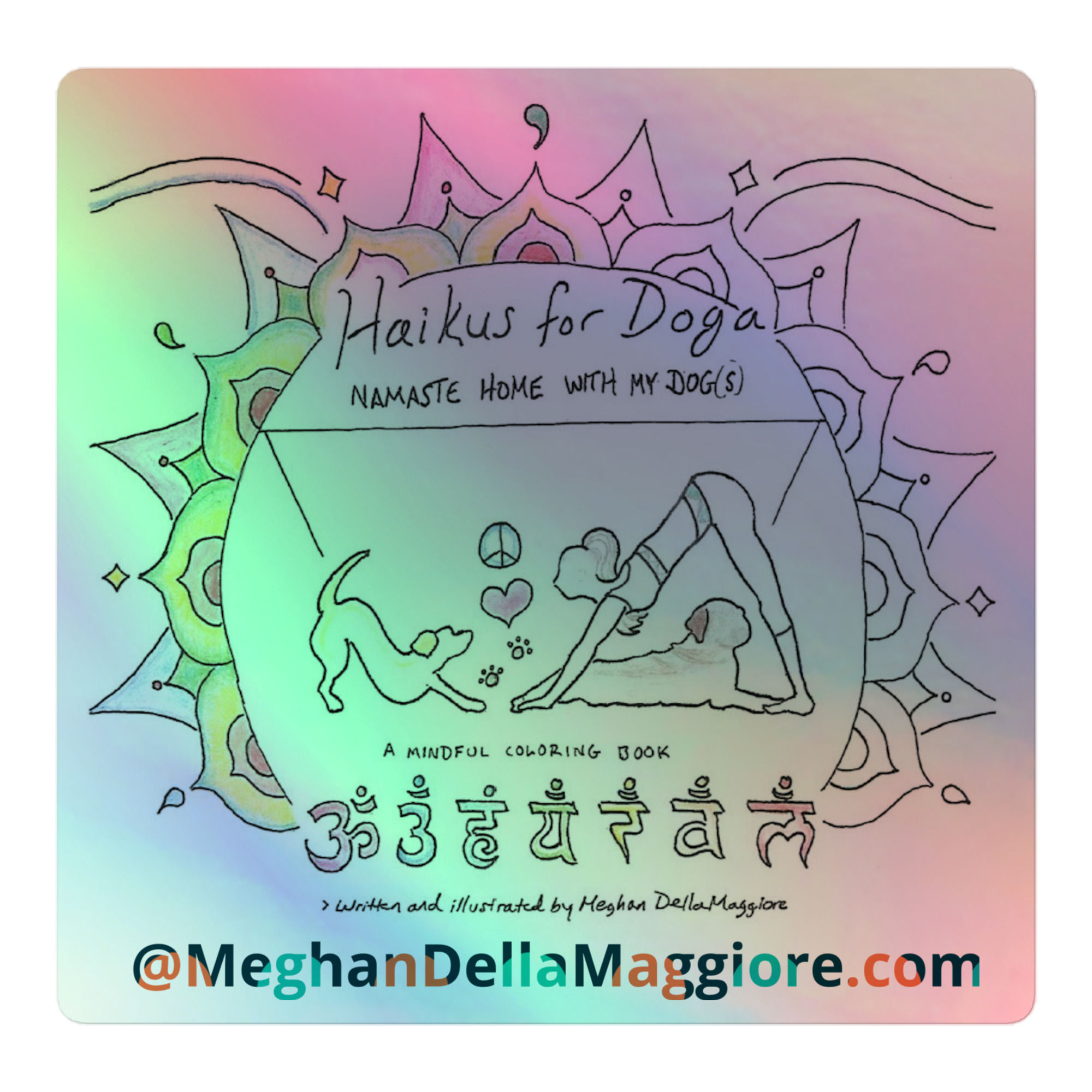 holographic stickers | Haikus for Doga