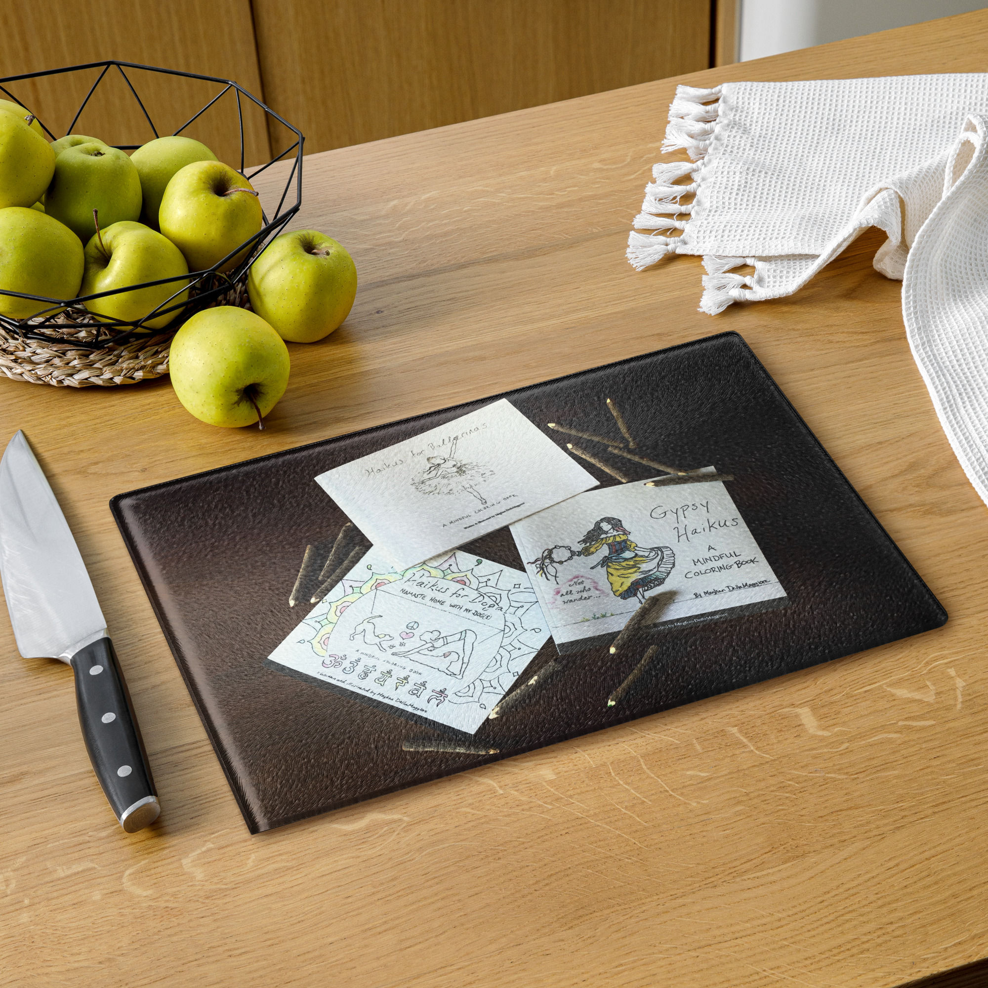 glass cutting board | namaste home collection©