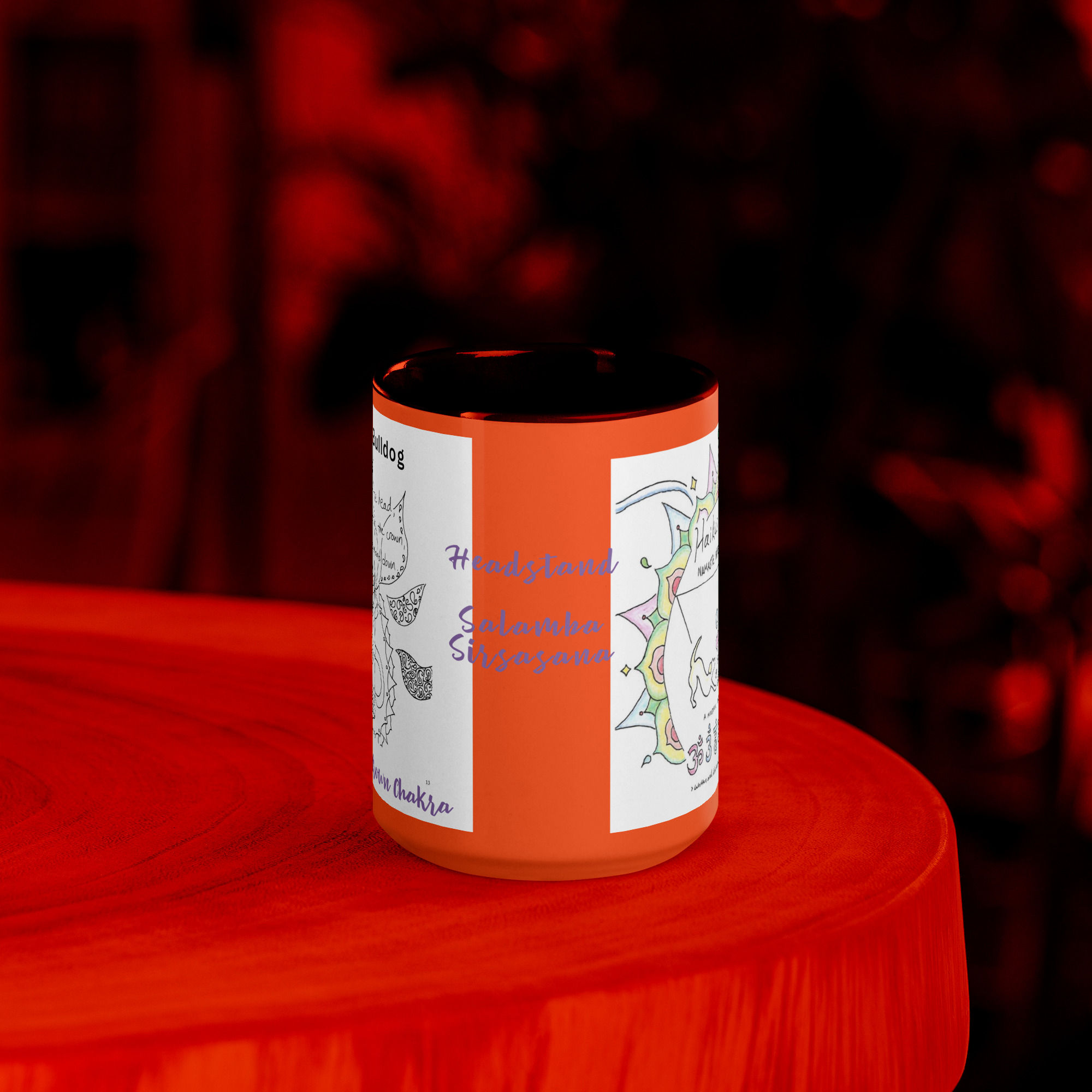 bulldog doga haiku mug with color | namaste home collection©