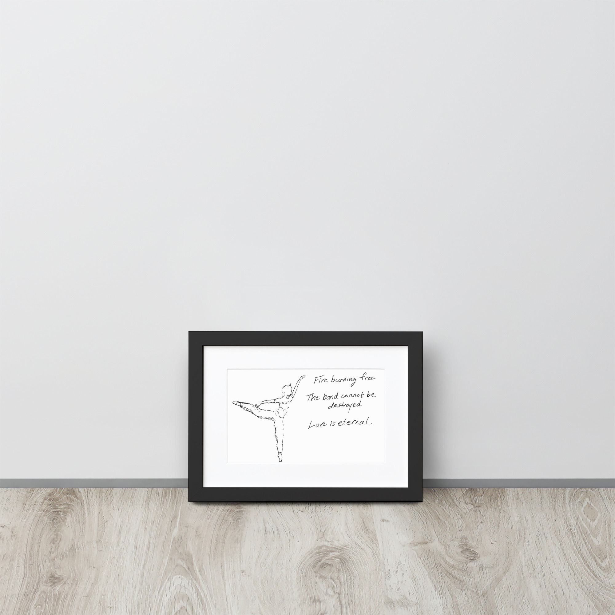 la bayadère matte paper framed poster | Haikus for Ballerinas