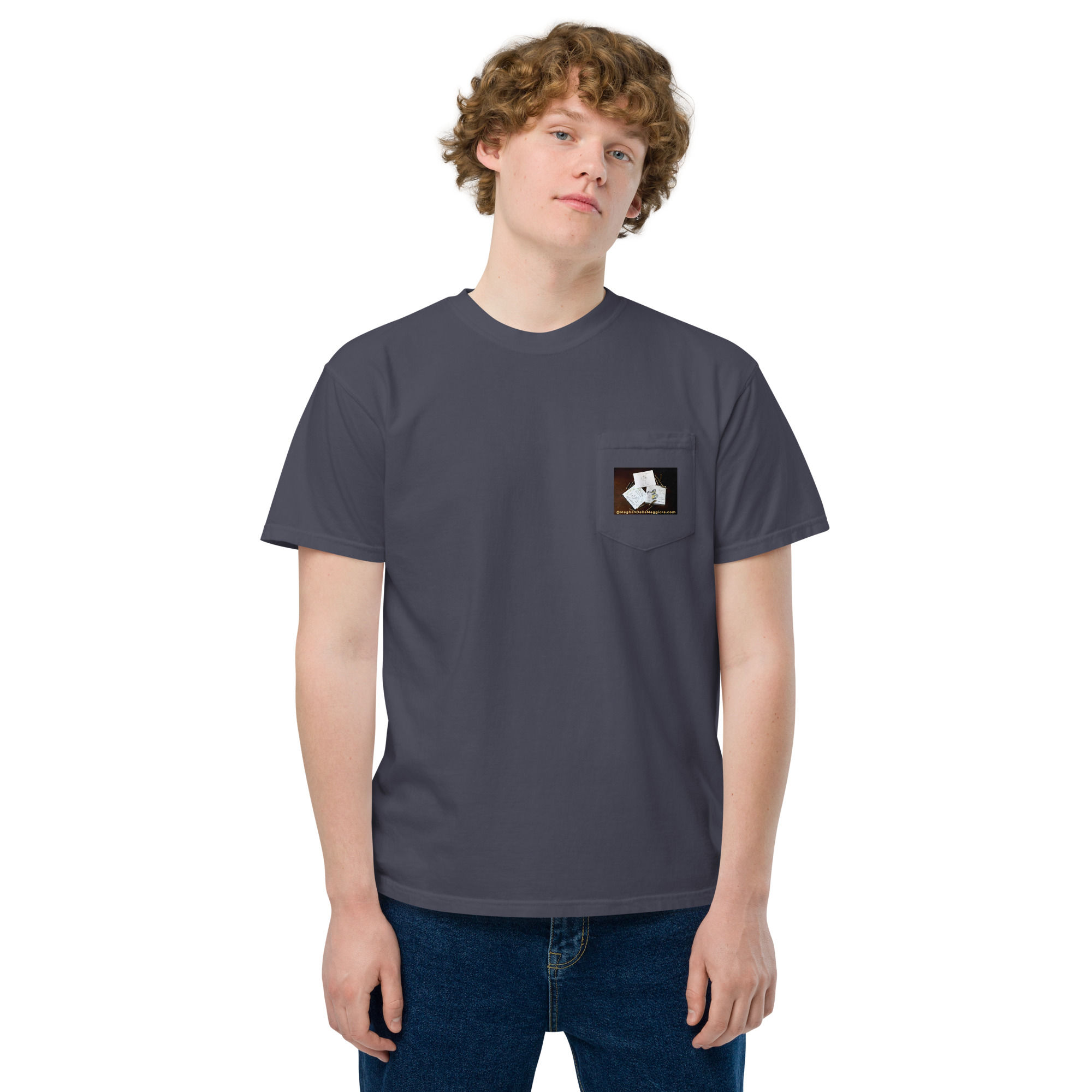 unisex garment-dyed pocket t-shirt